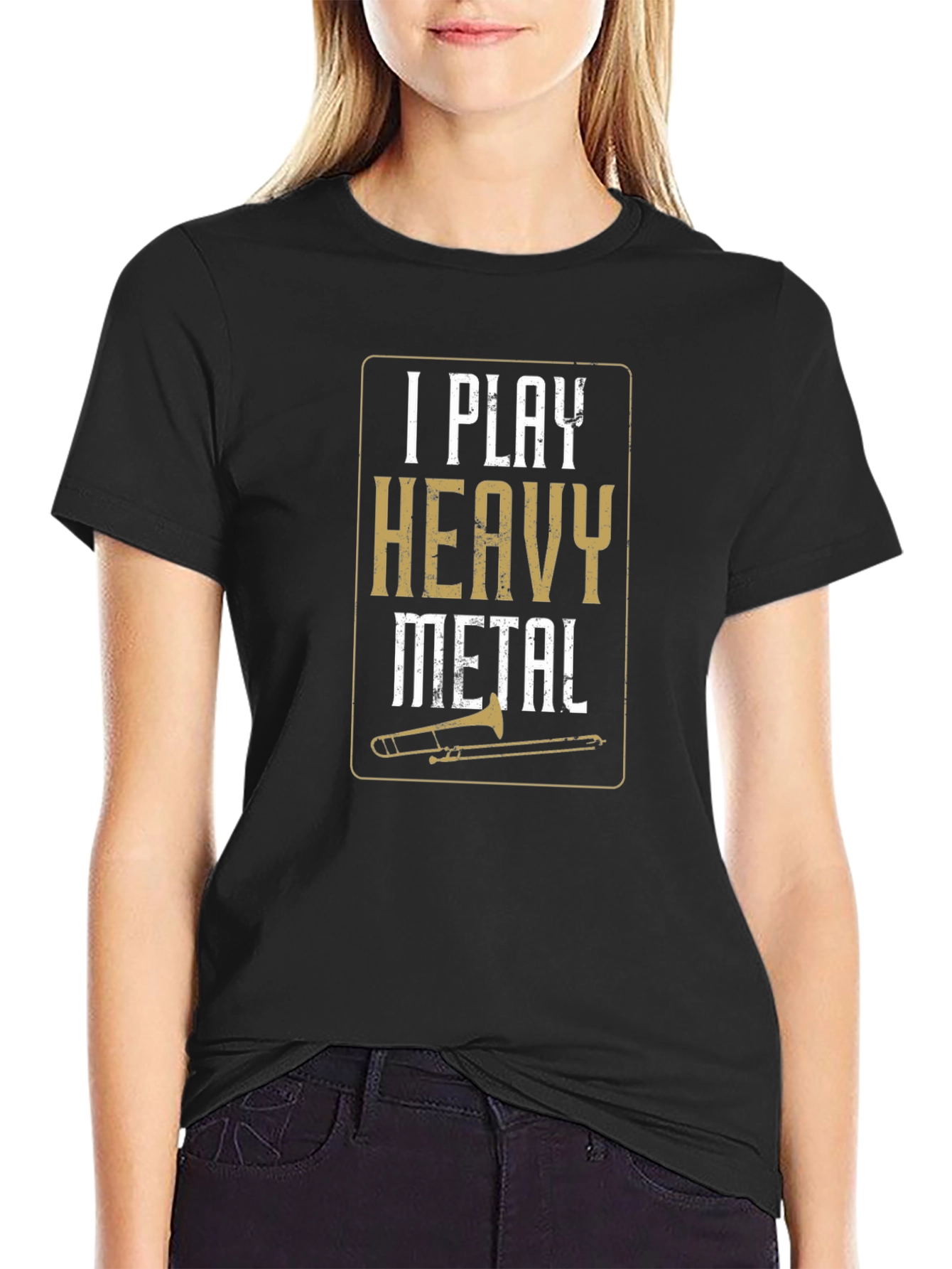 I Play Heavy Metal Trombone T-Shirt