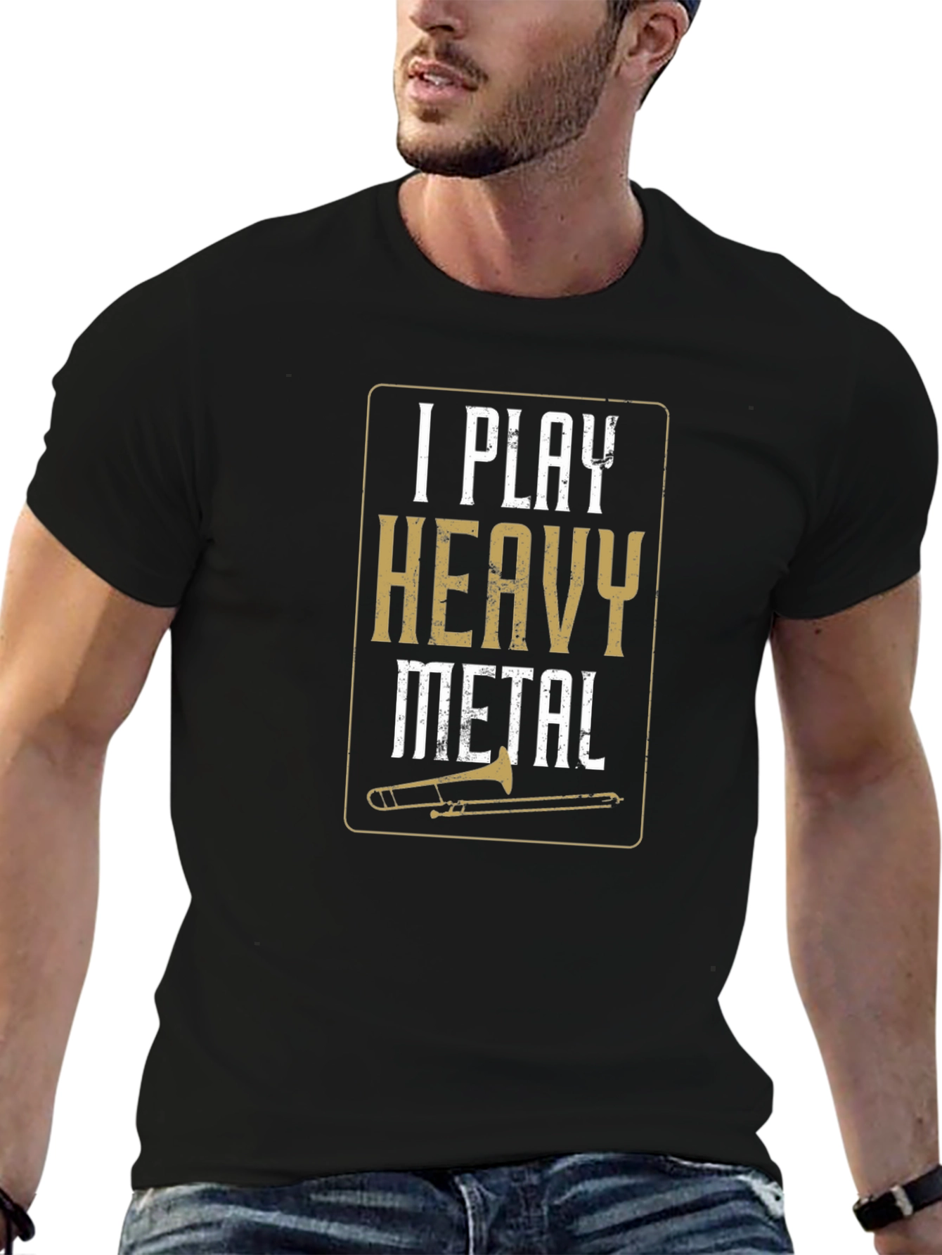 I Play Heavy Metal Trombone T-Shirt