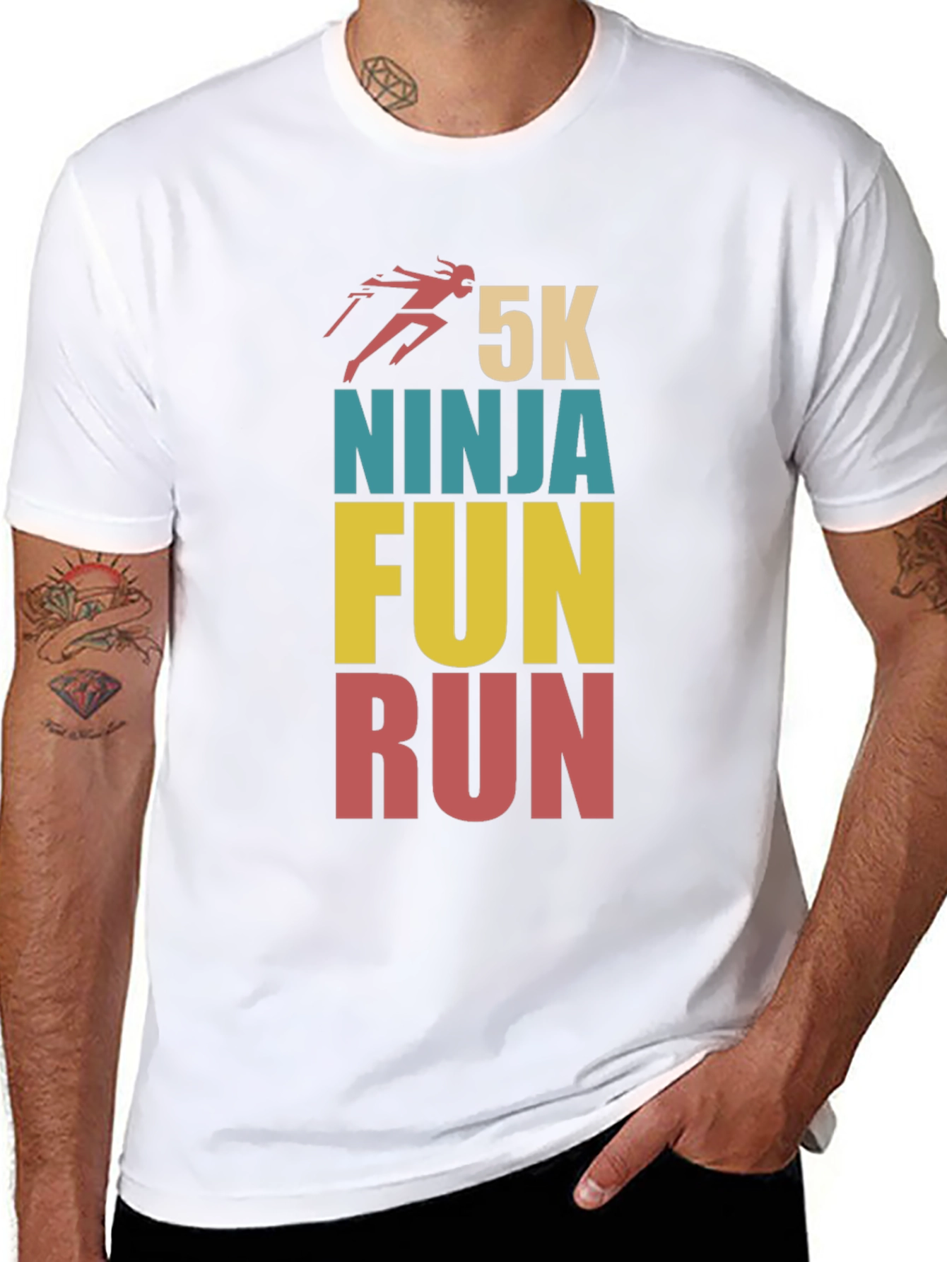 5K Ninja Fun Run Graphic T-Shirt