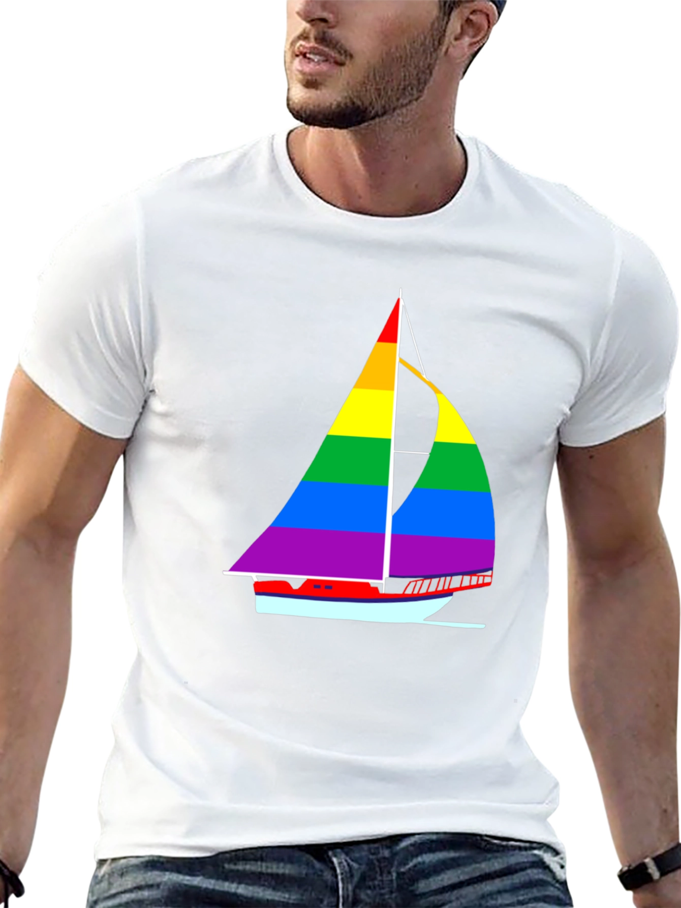 Rainbow Sailboat T-Shirt