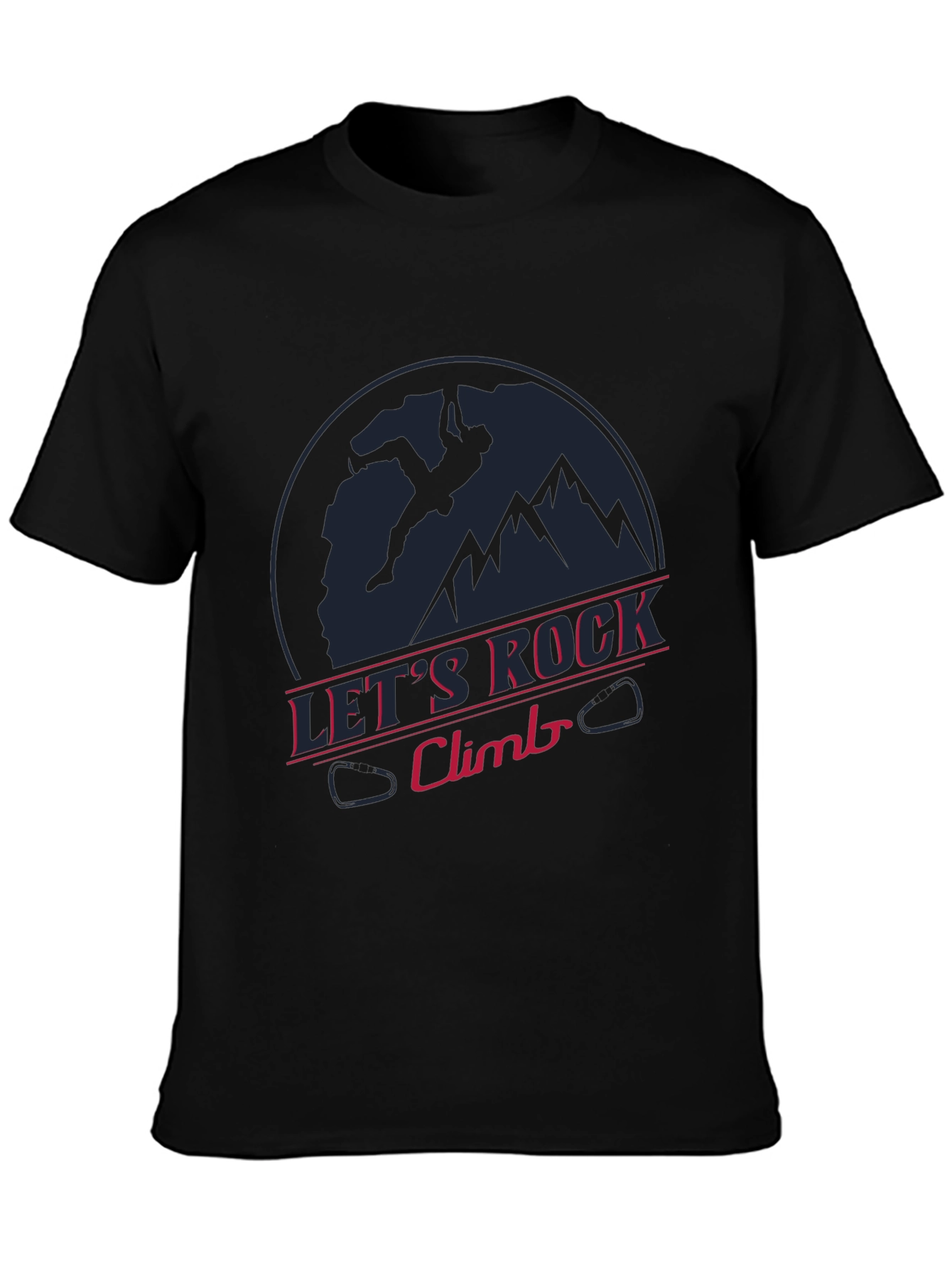 Lets Rock Climb T-Shirt - Sporty Graphic Tee