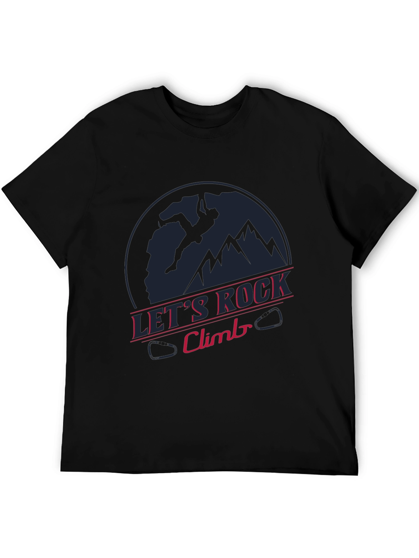 Lets Rock Climb T-Shirt - Sporty Graphic Tee