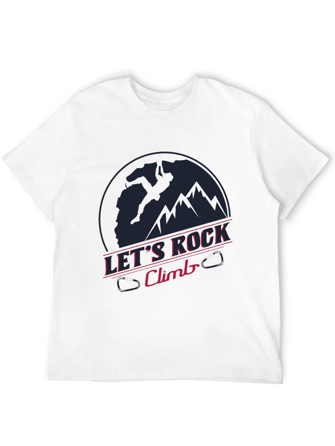 Lets Rock Climb T-Shirt - Sporty Graphic Tee