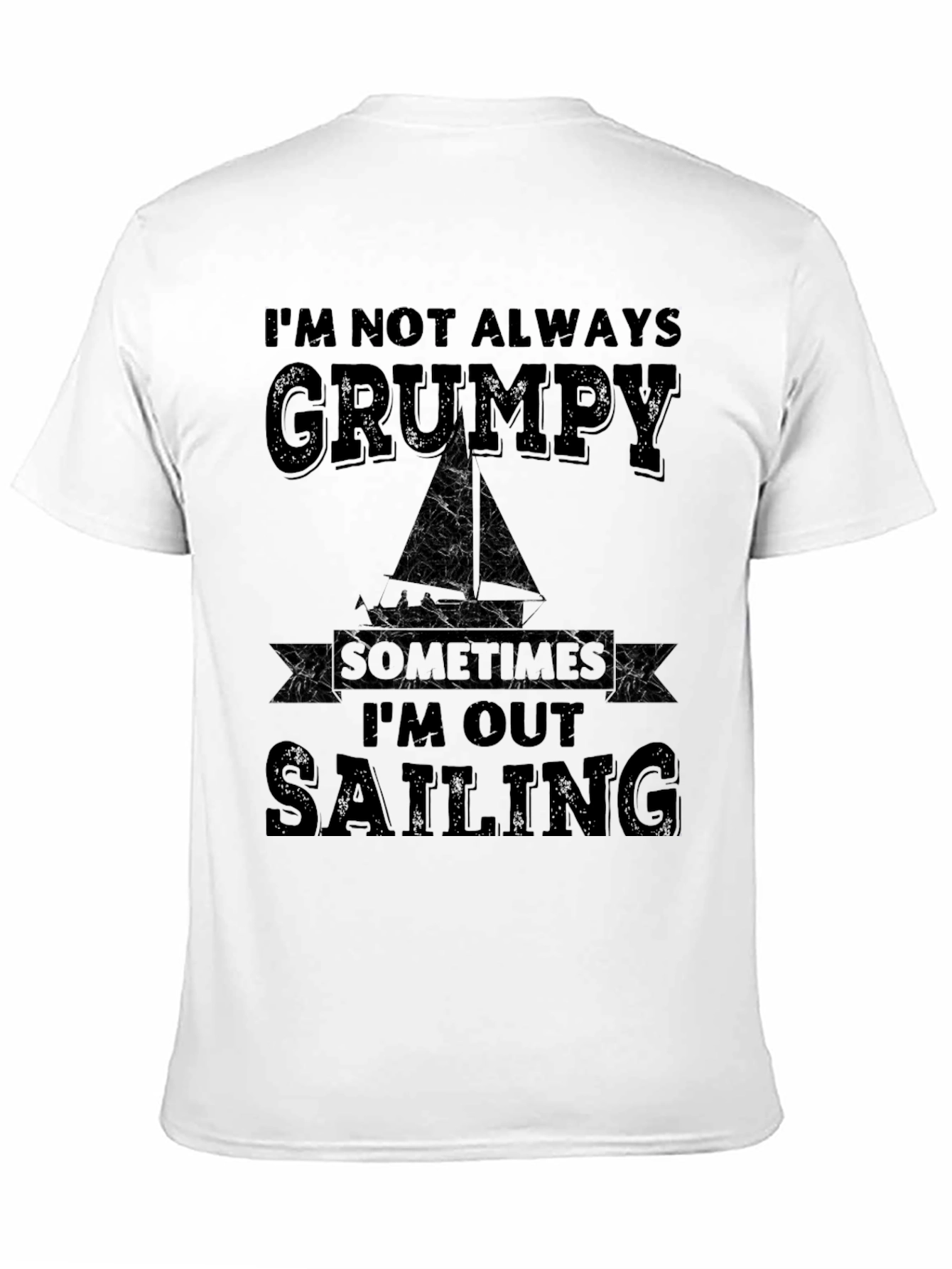 Grumpy Sailing Black T-Shirt
