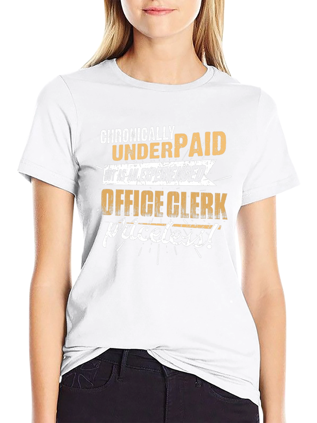 Chronically Underpaid Office Clerk Graphic Tee