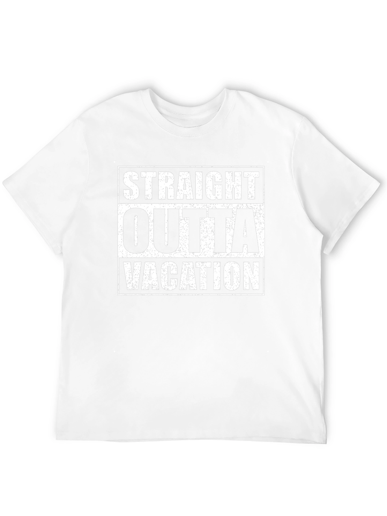 Straight Outta Vacation Graphic T-Shirt - Black