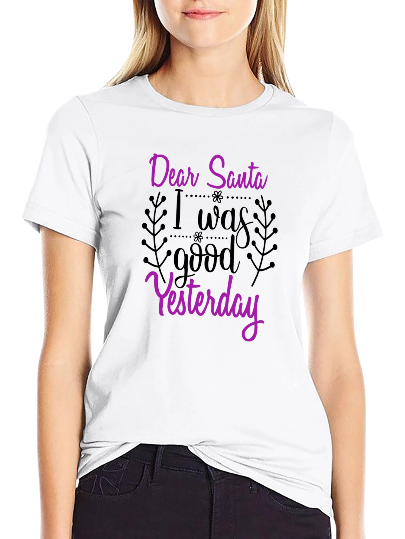 Dear Santa Funny Graphic Tee