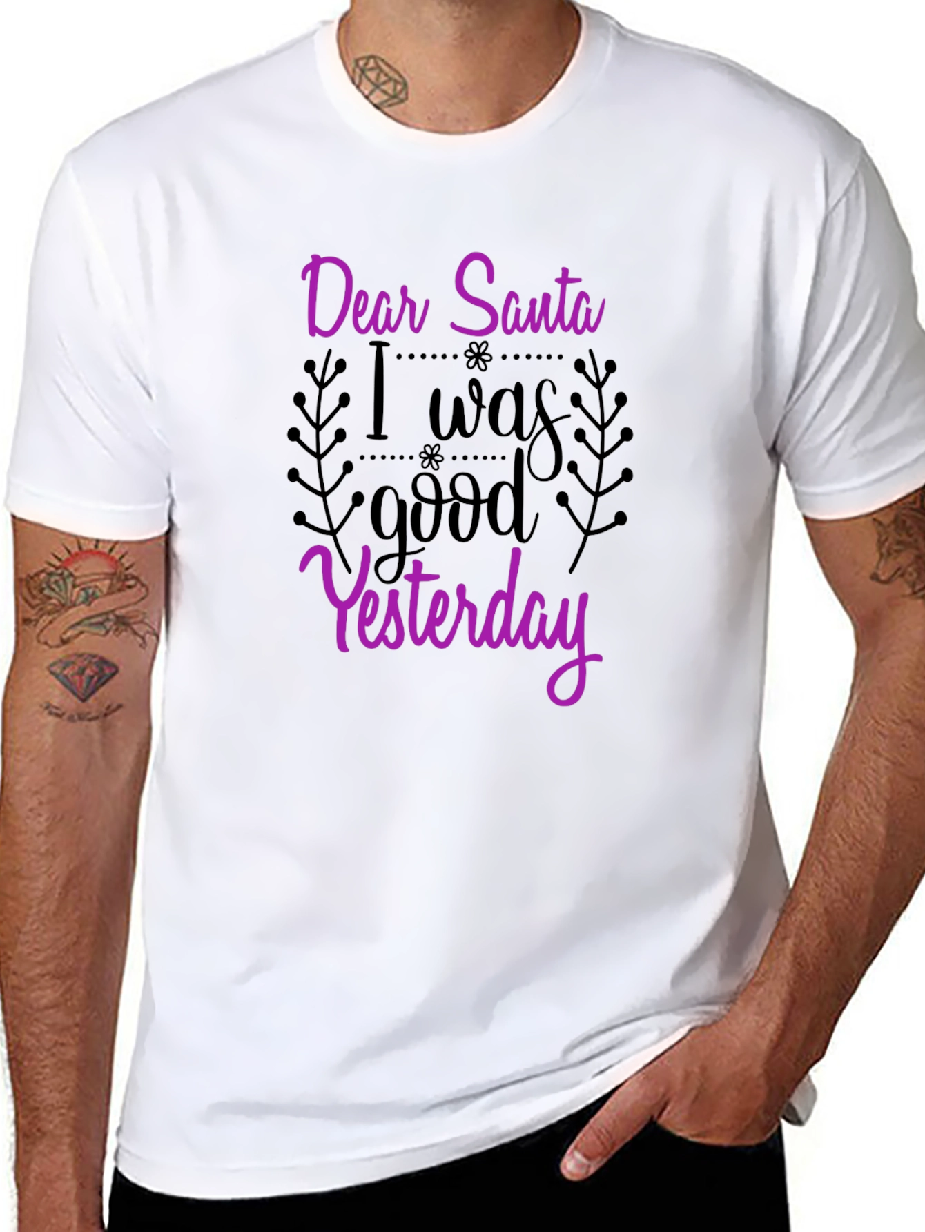 Dear Santa Funny Graphic Tee