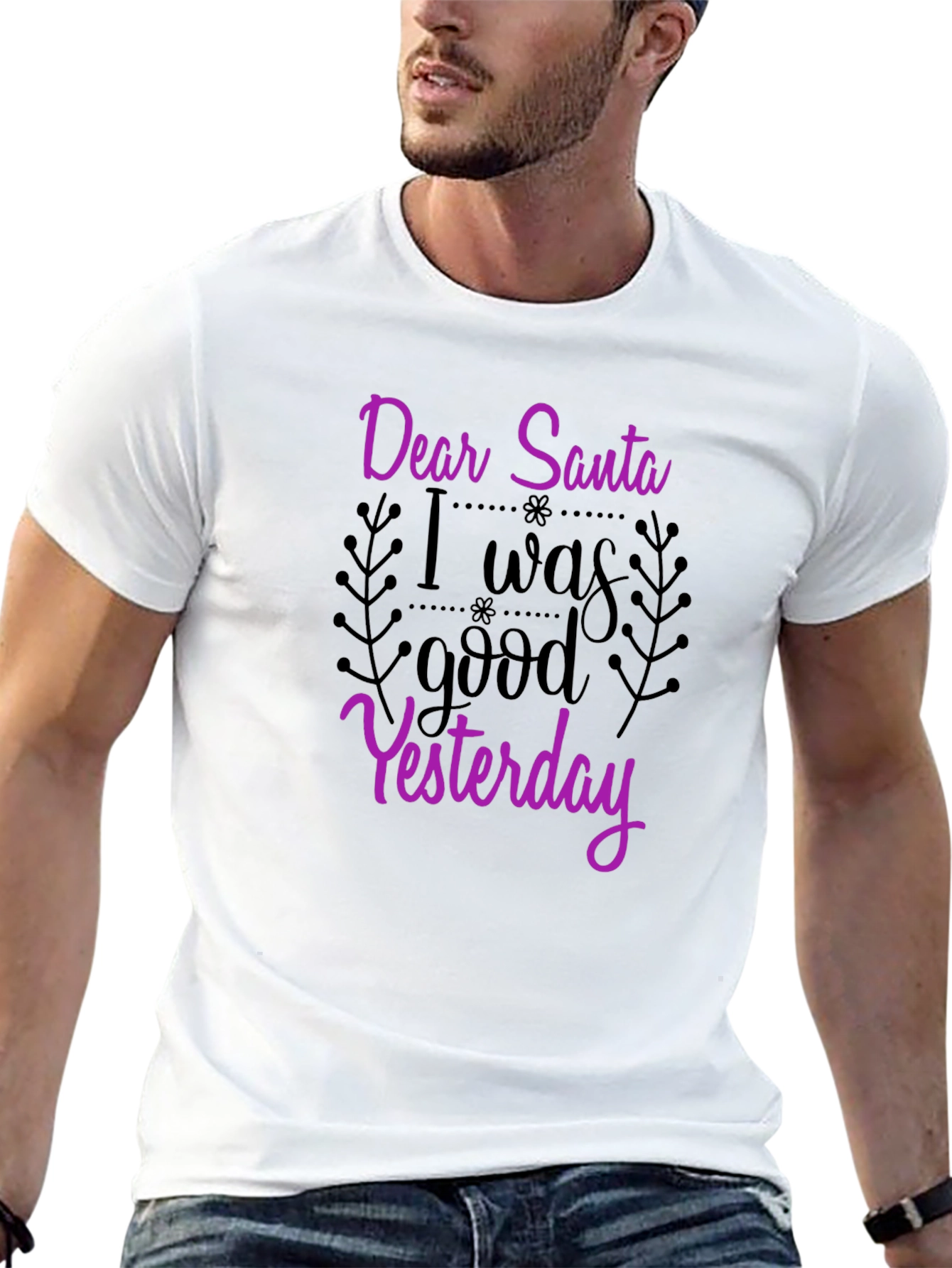 Dear Santa Funny Graphic Tee