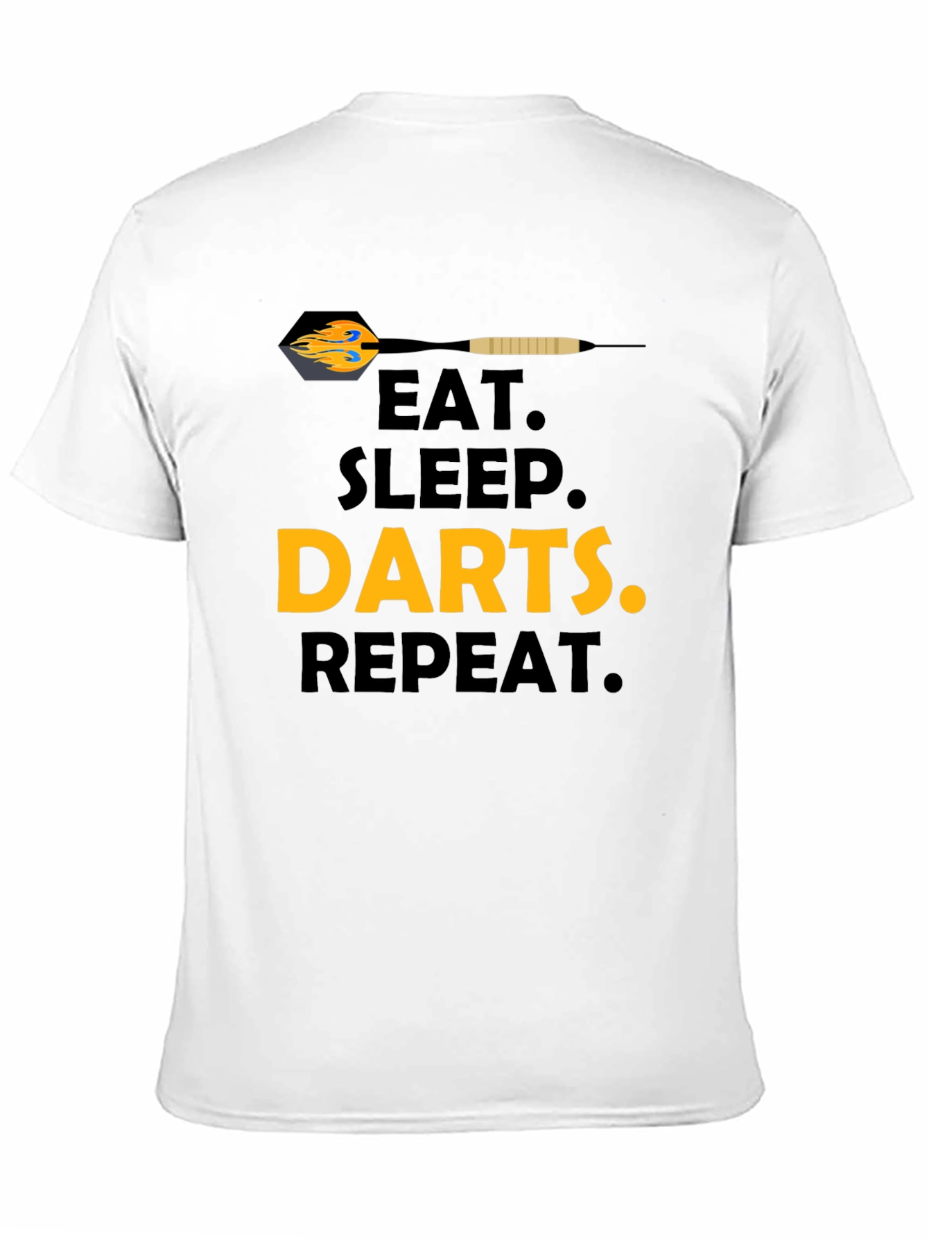 Eat Sleep Darts Repeat T-Shirt - Black