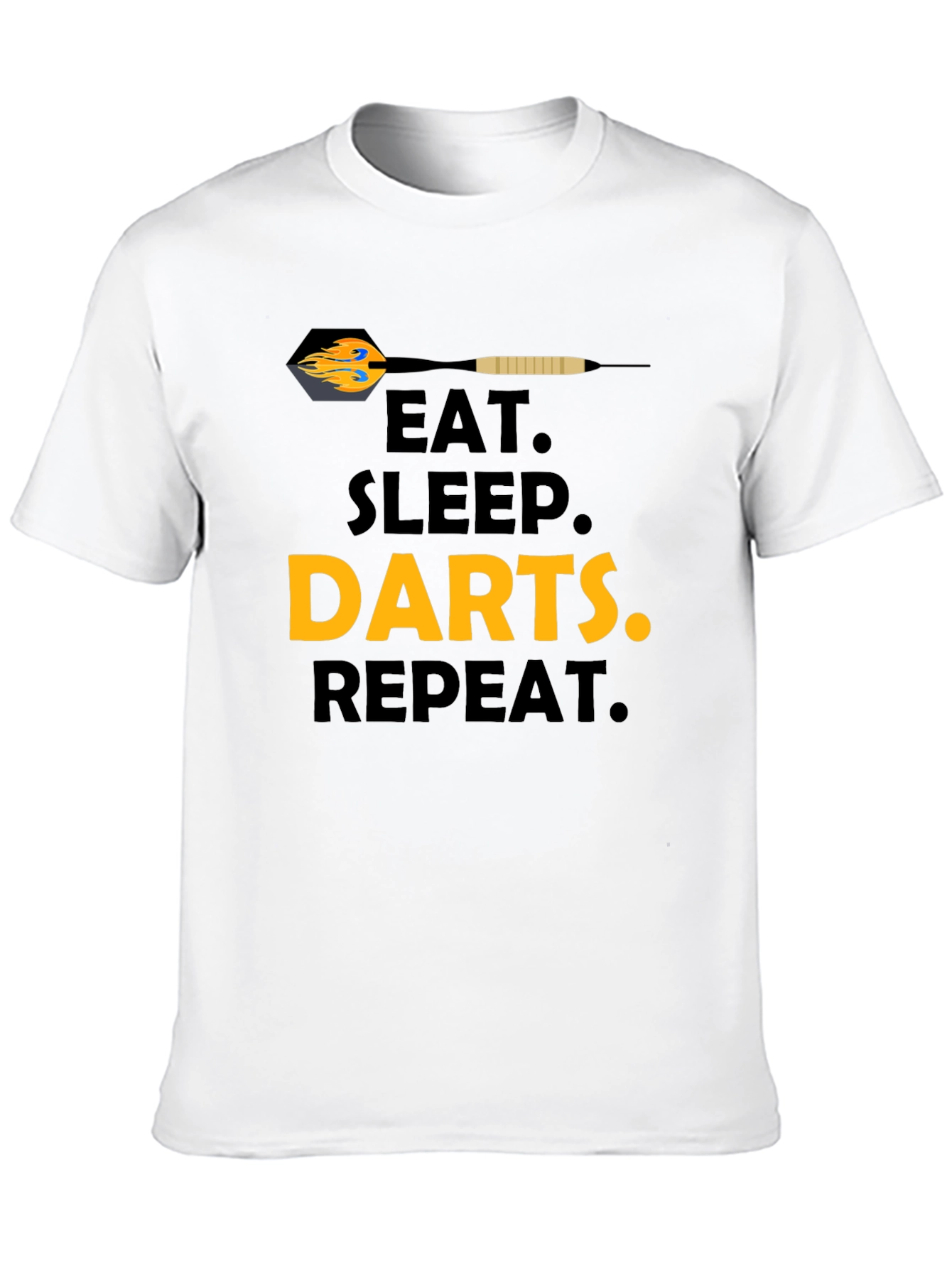 Eat Sleep Darts Repeat T-Shirt - Black
