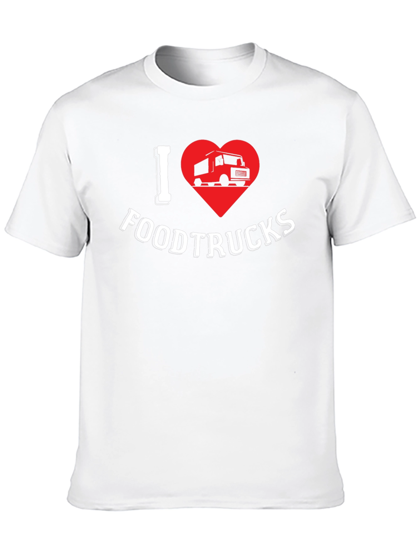 I Heart Food Trucks Graphic Tee - Black