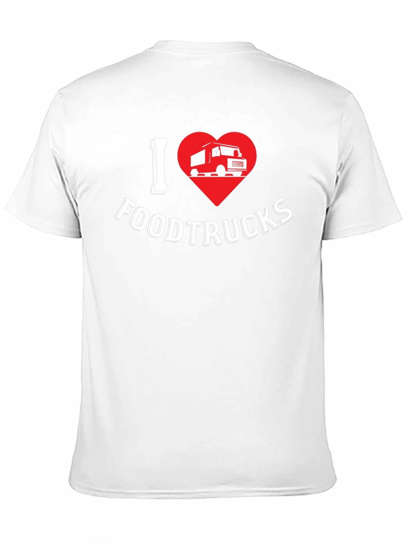 I Heart Food Trucks Graphic Tee - Black