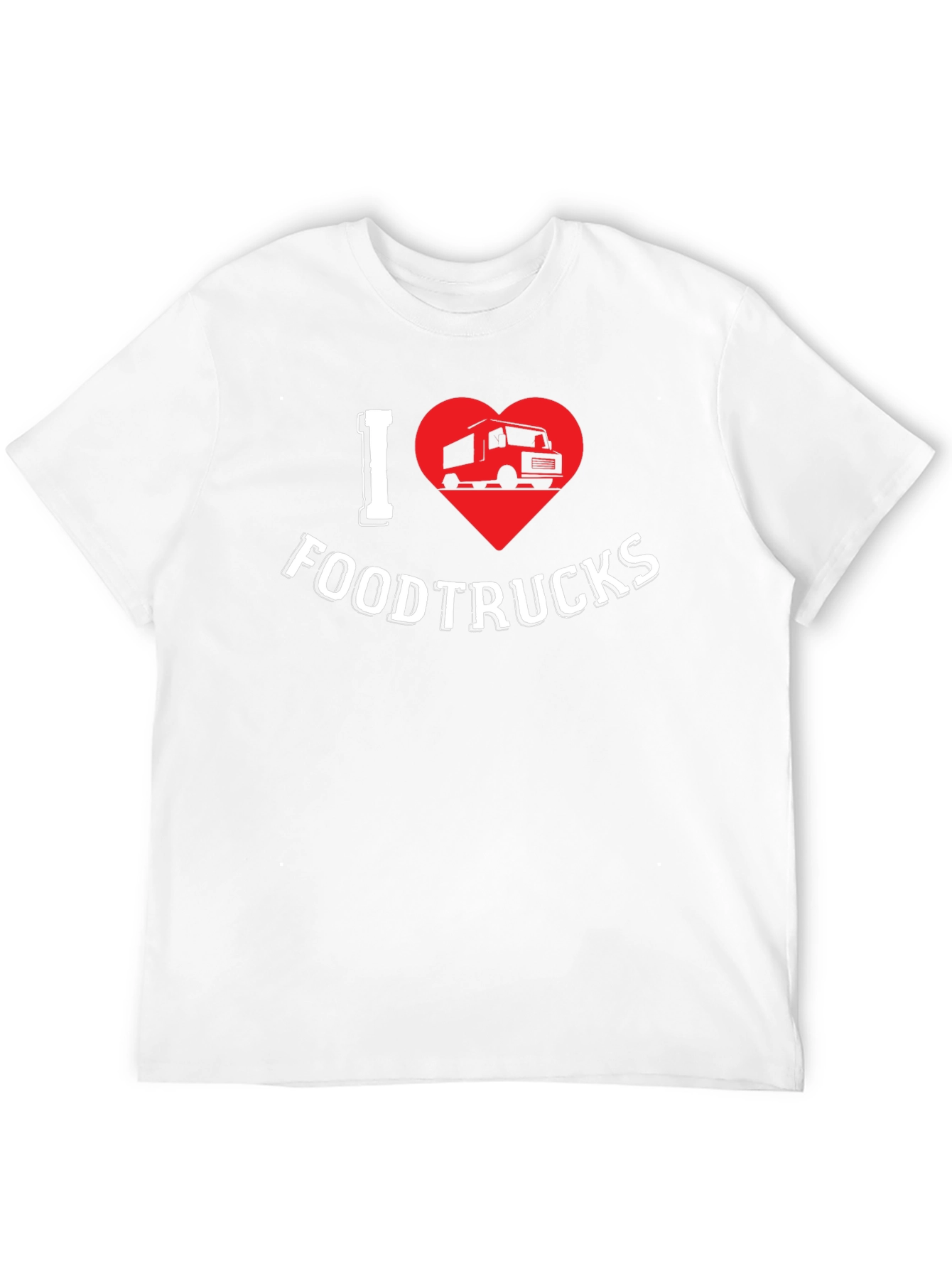 I Heart Food Trucks Graphic Tee - Black