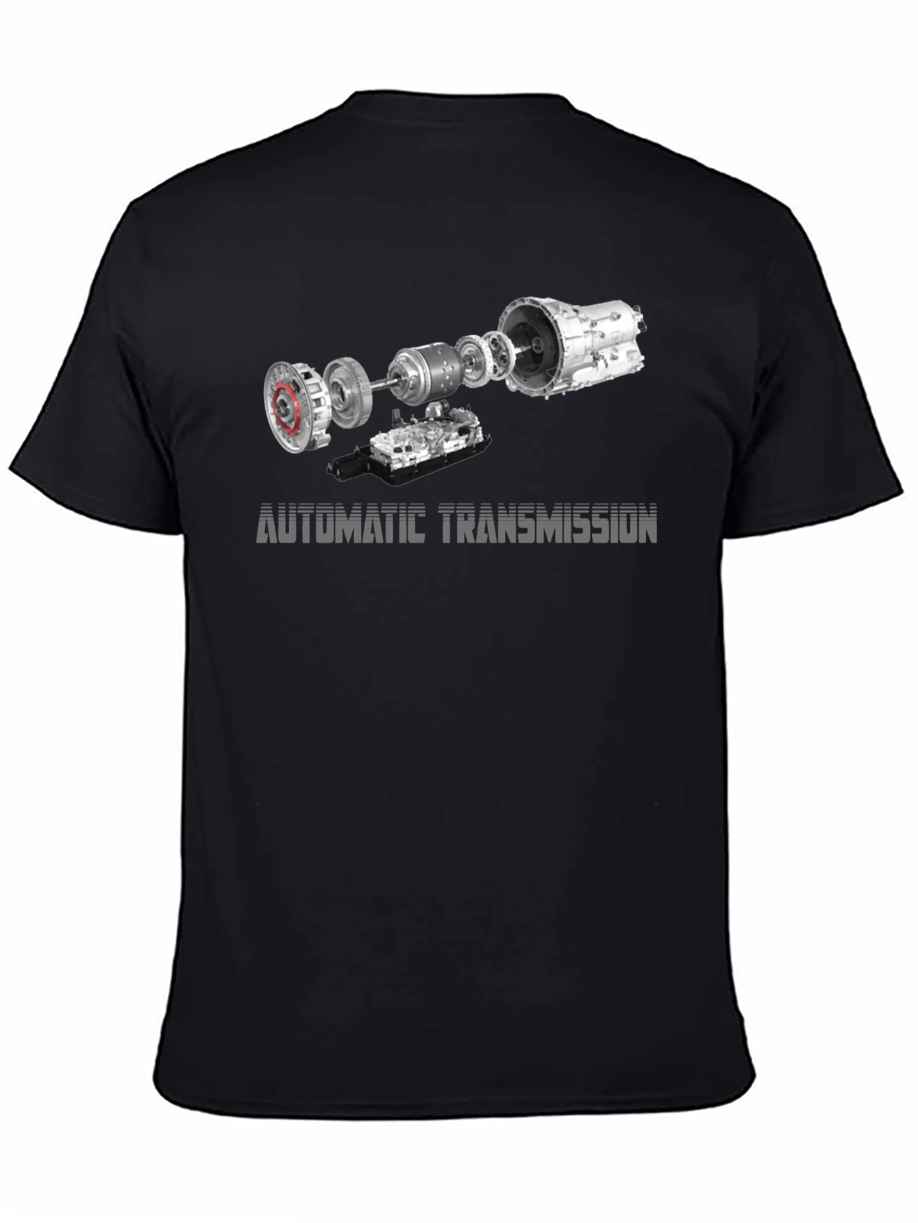 Automatic Transmission Exploded View Black T-Shirt