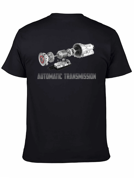 Automatic Transmission Exploded View Black T-Shirt