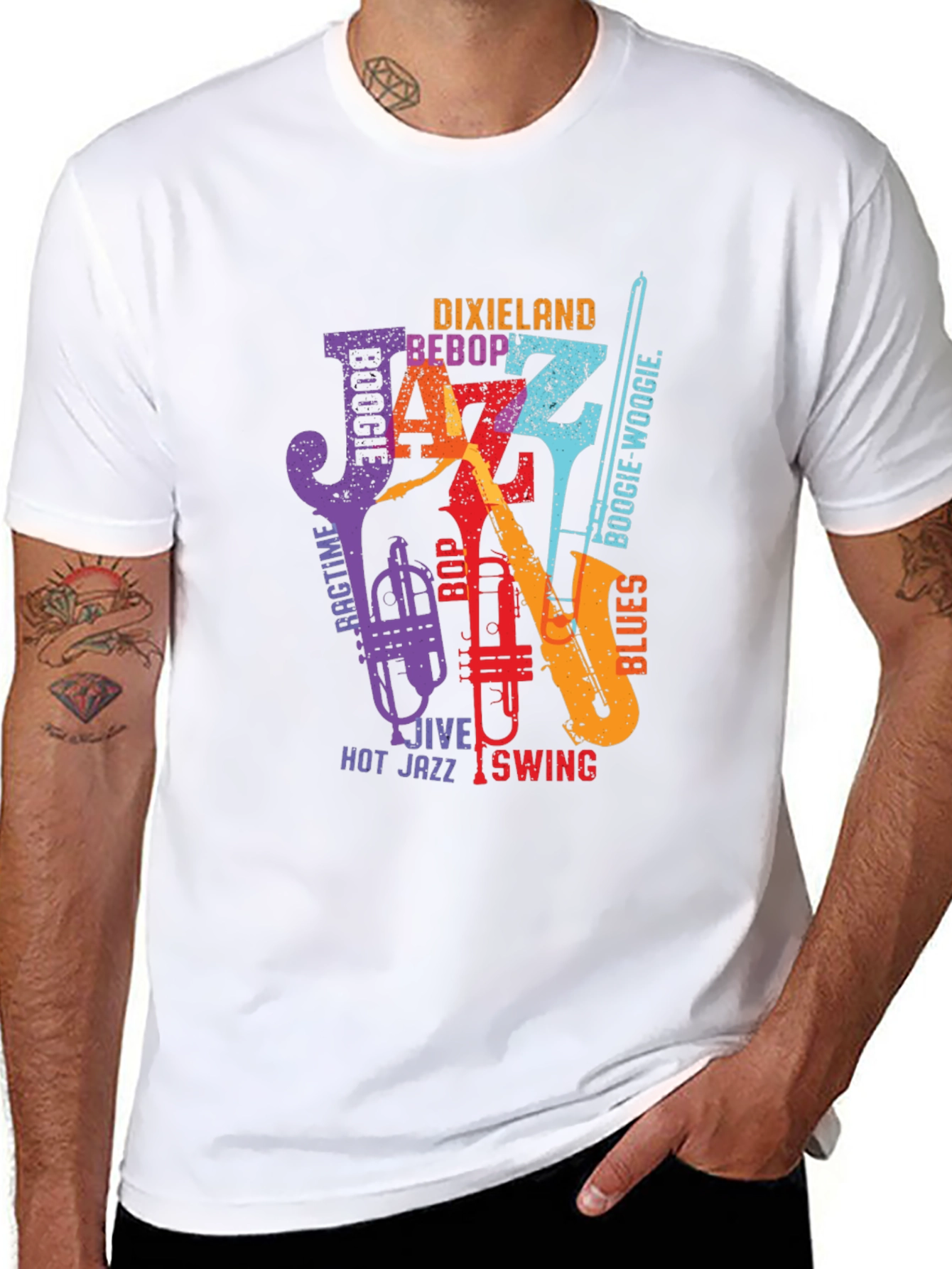 Jazz Music T-Shirt - Dixieland Bebop Boogie Woogie