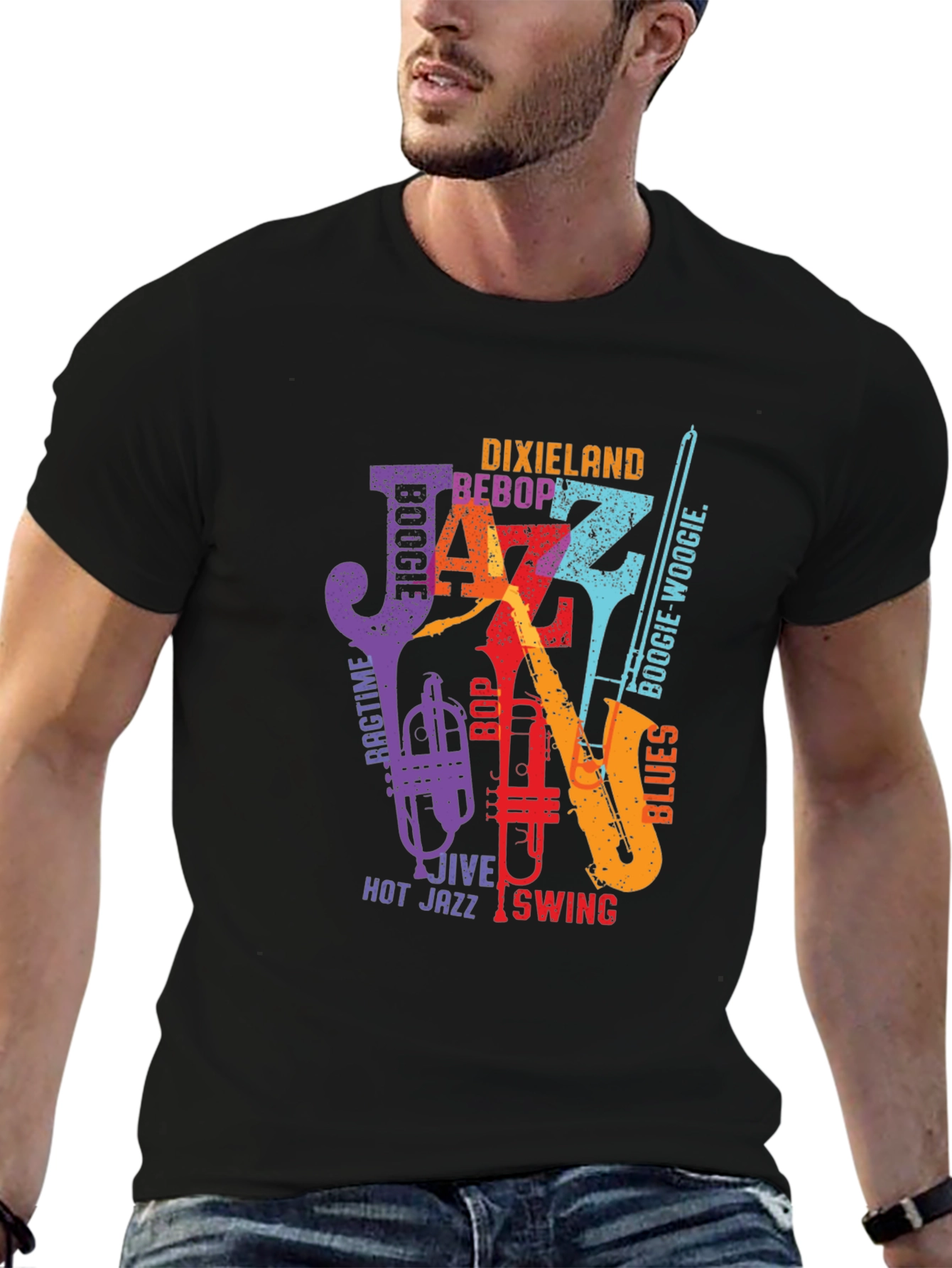 Jazz Music T-Shirt - Dixieland Bebop Boogie Woogie