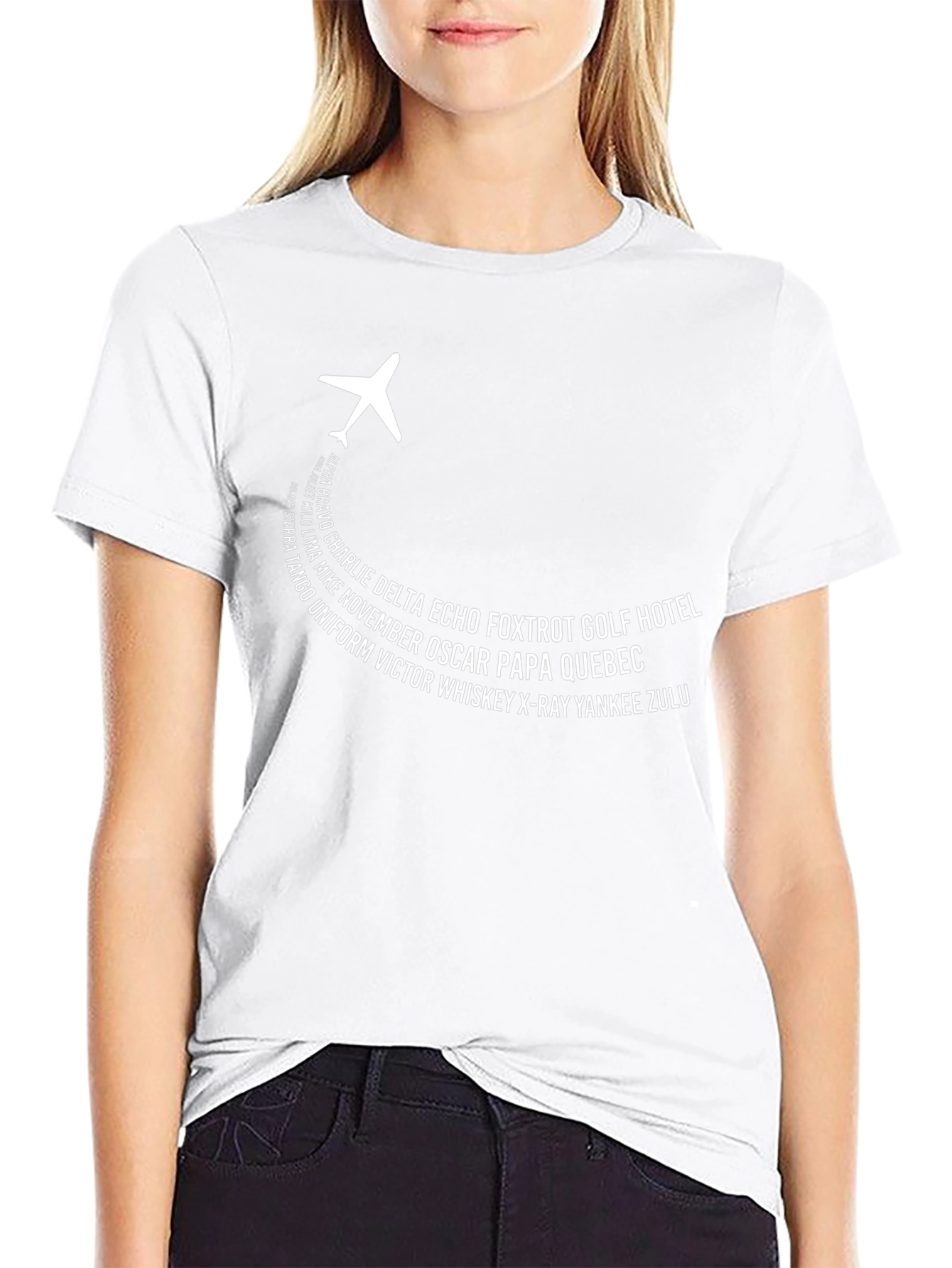 Aviation Alphabet T-Shirt - Pilot Phrase Design