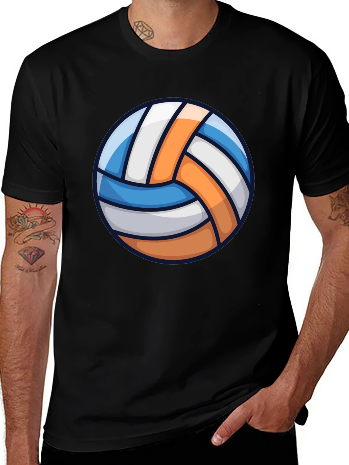Volleyball Graphic Tee - Sporty Casual T-Shirt