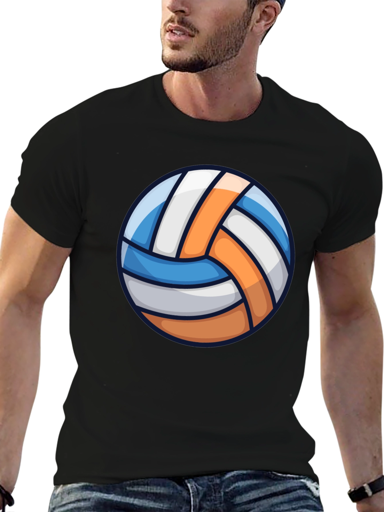 Volleyball Graphic Tee - Sporty Casual T-Shirt