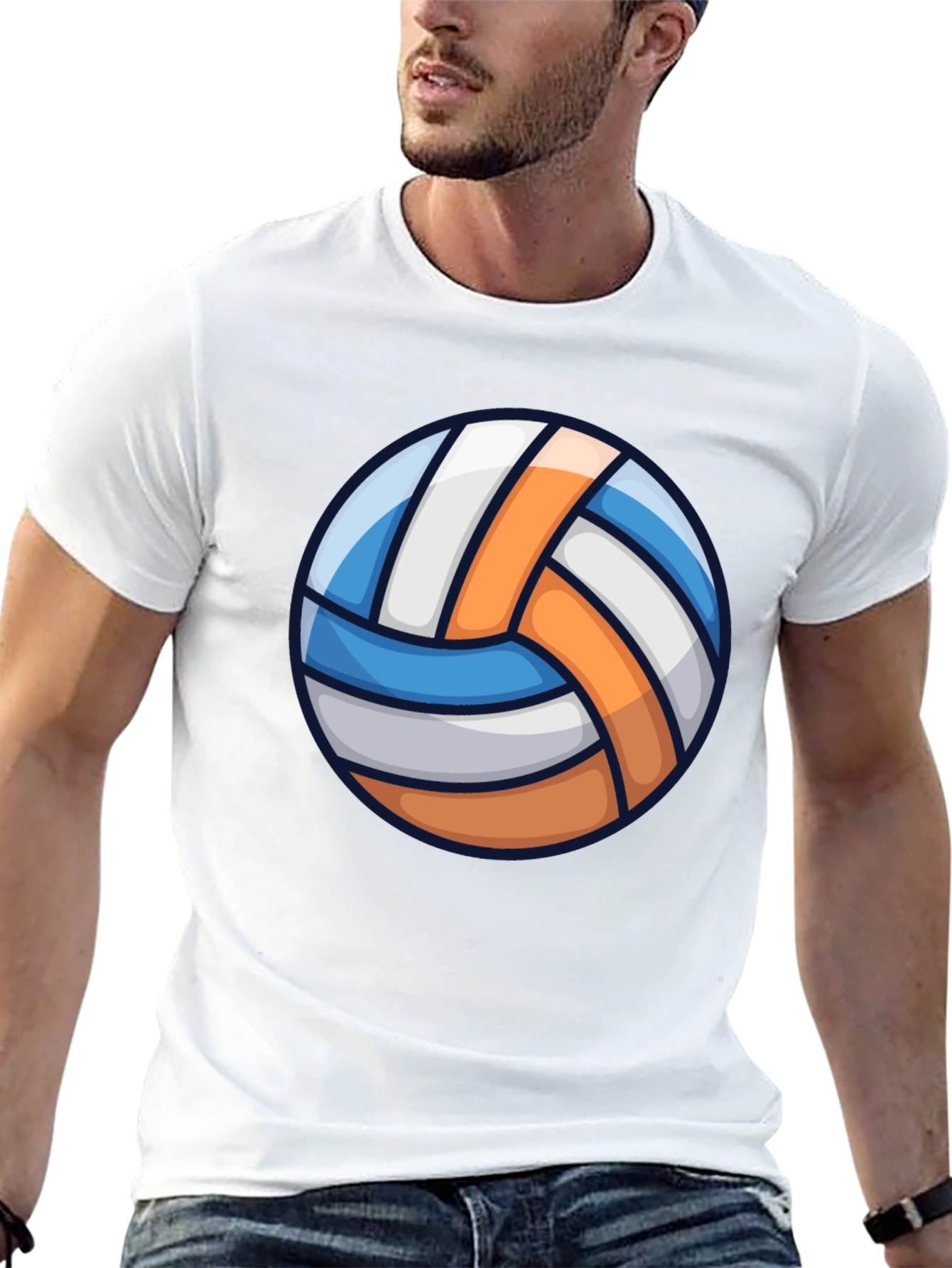 Volleyball Graphic Tee - Sporty Casual T-Shirt