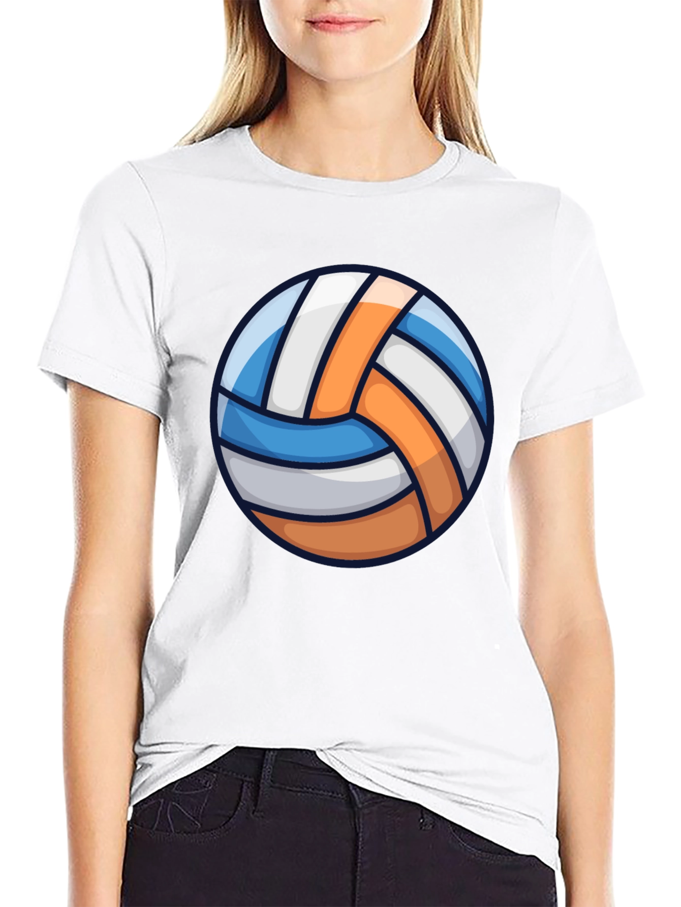 Volleyball Graphic Tee - Sporty Casual T-Shirt