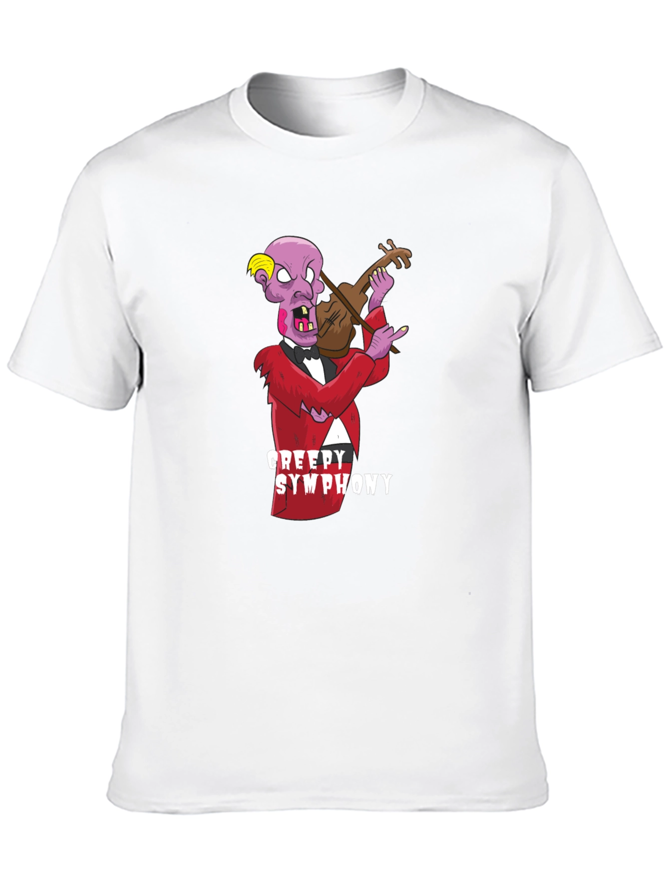 Creepy Symphony Graphic Black T-Shirt