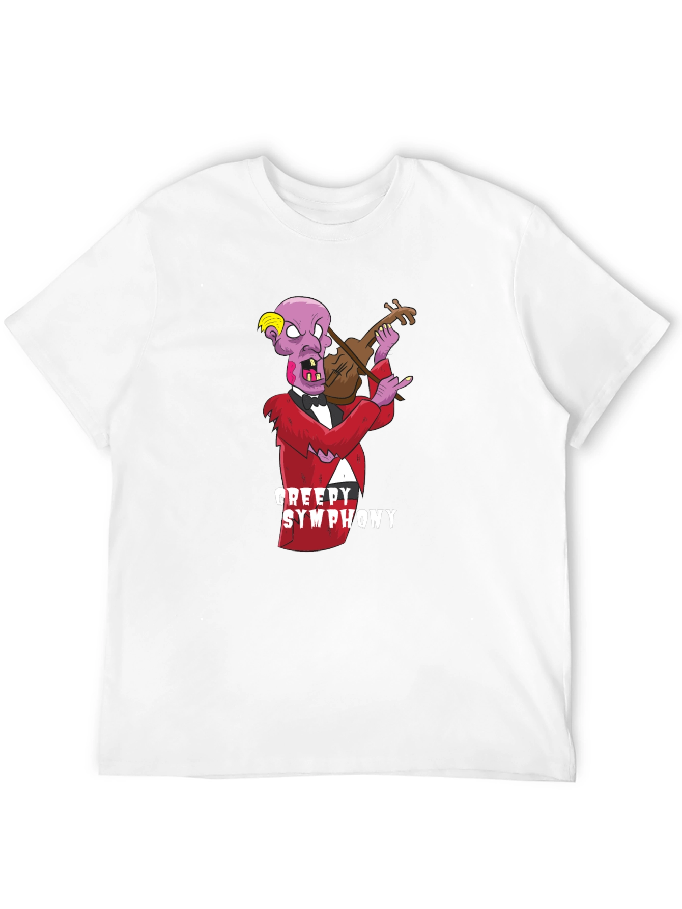 Creepy Symphony Graphic Black T-Shirt