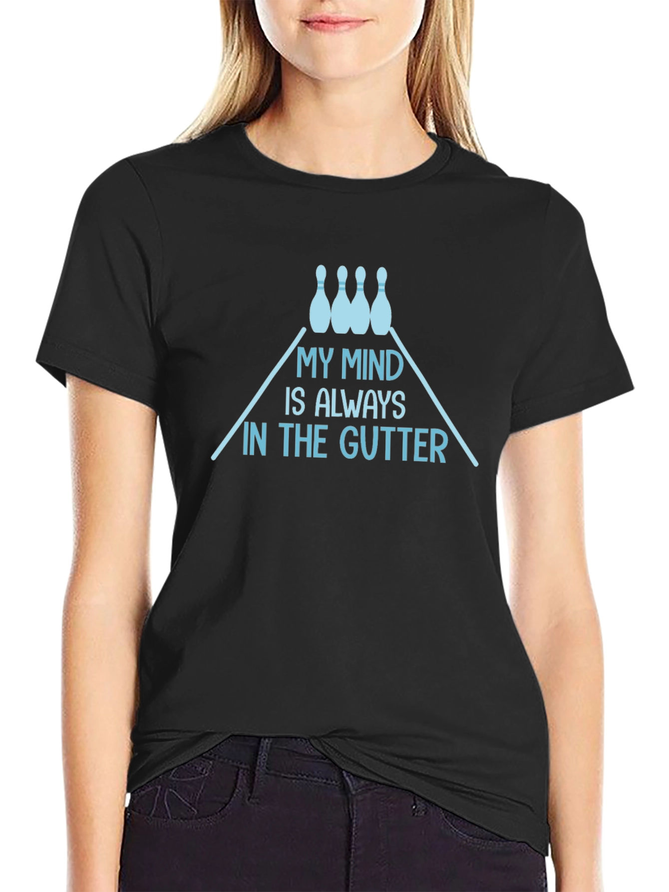 My Mind is Always in the Gutter Bowling T-Shirt