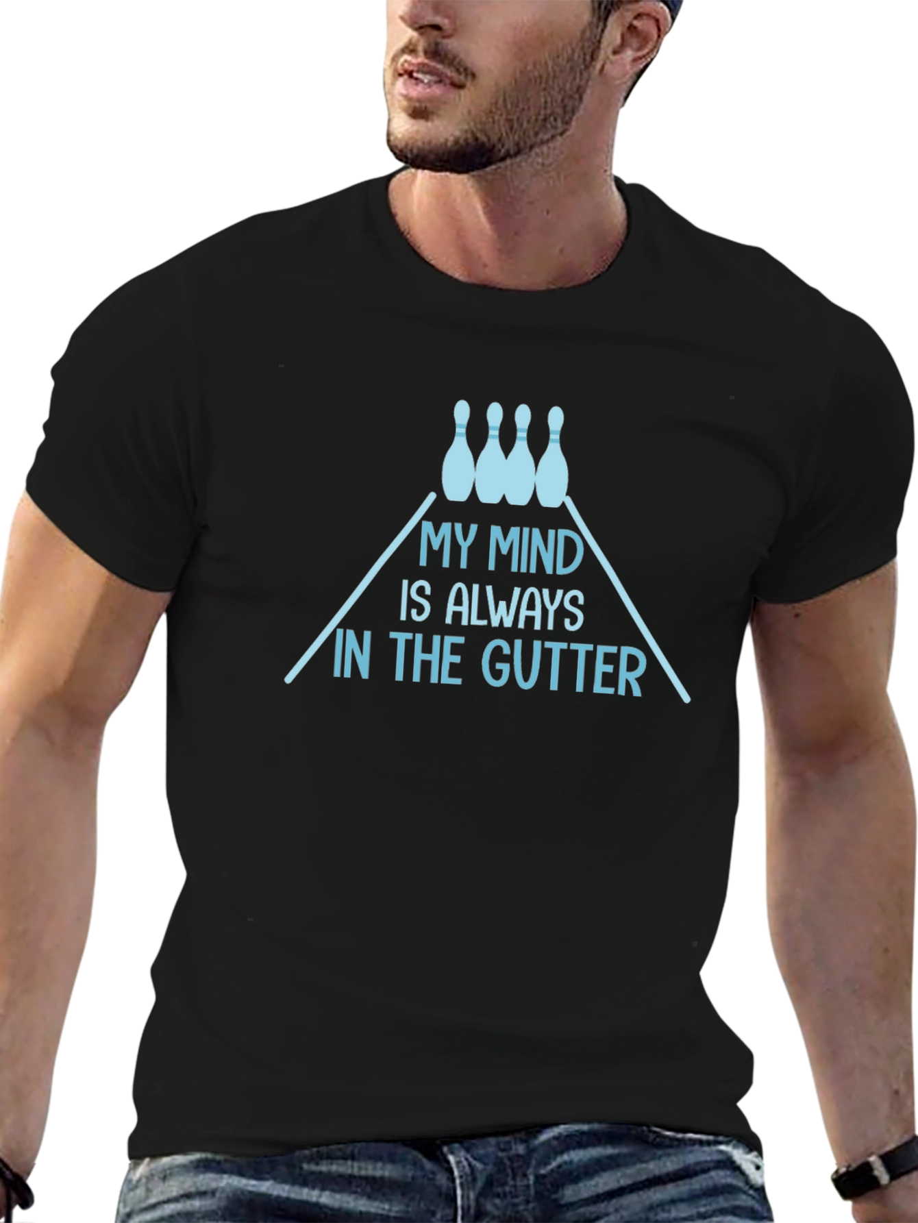 My Mind is Always in the Gutter Bowling T-Shirt