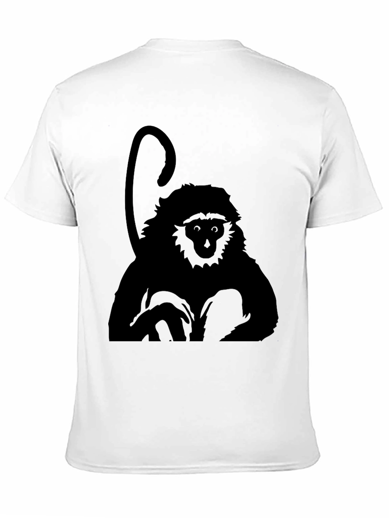 Monkey Graphic Black T-Shirt