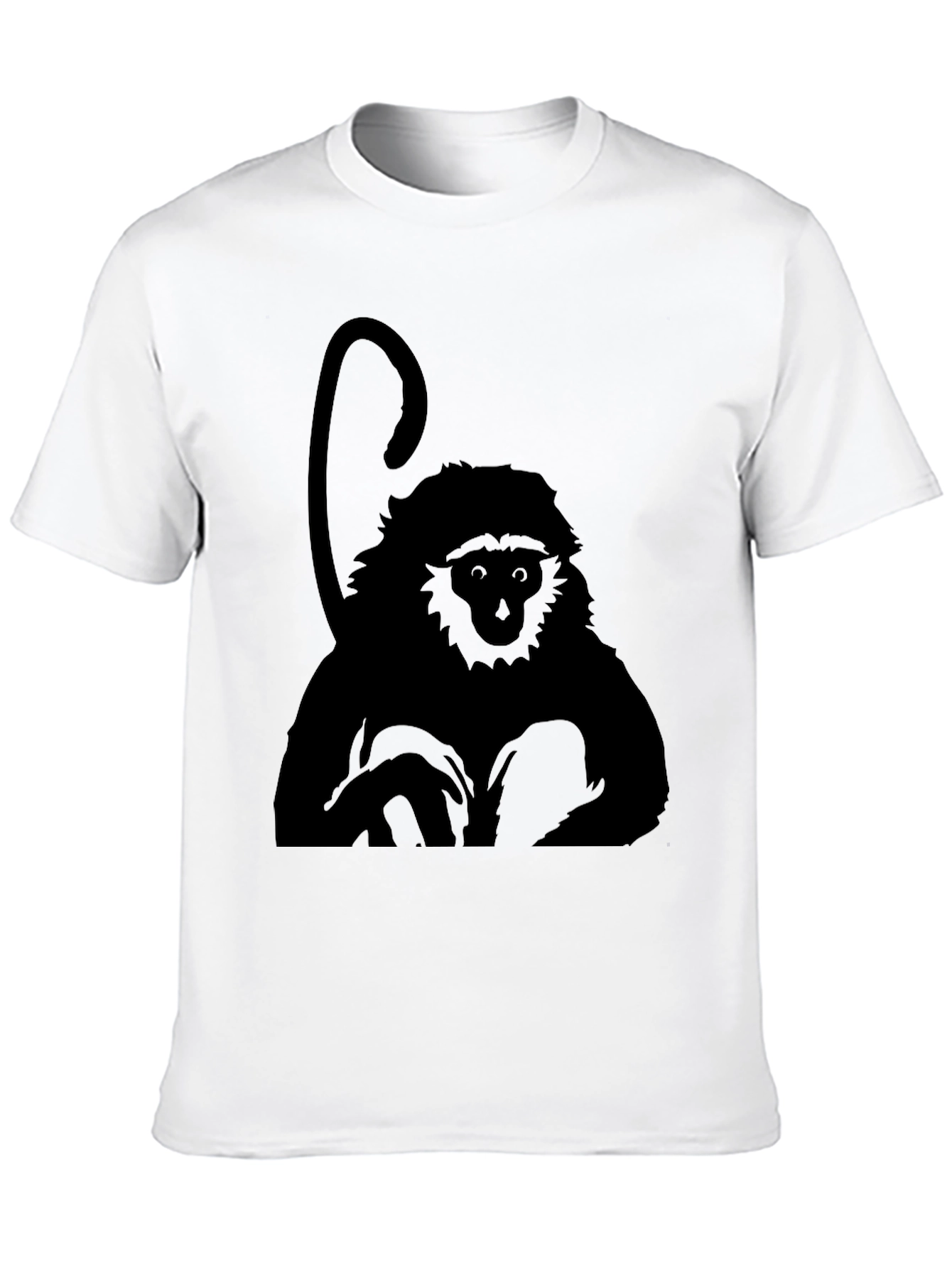 Monkey Graphic Black T-Shirt