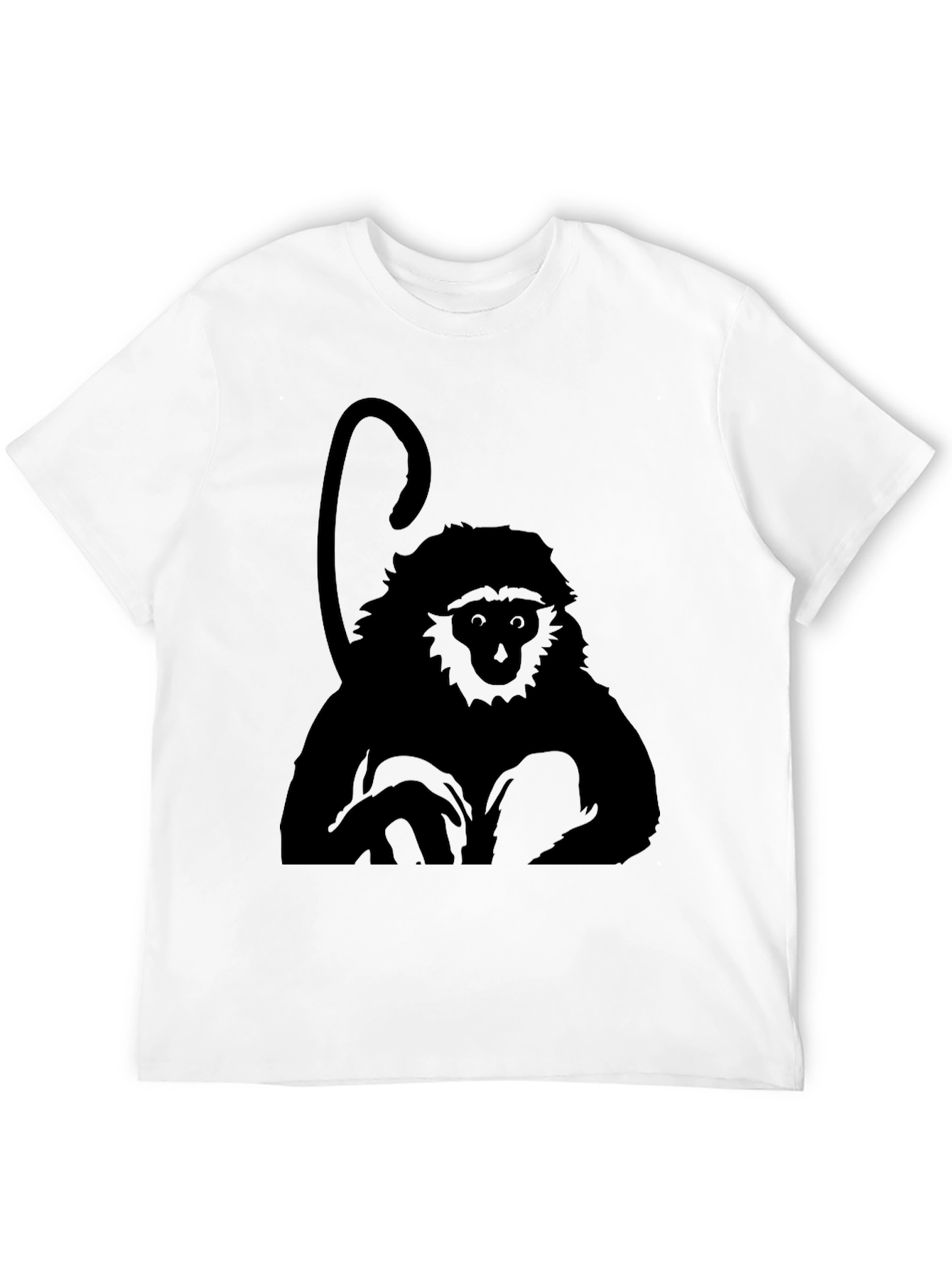 Monkey Graphic Black T-Shirt