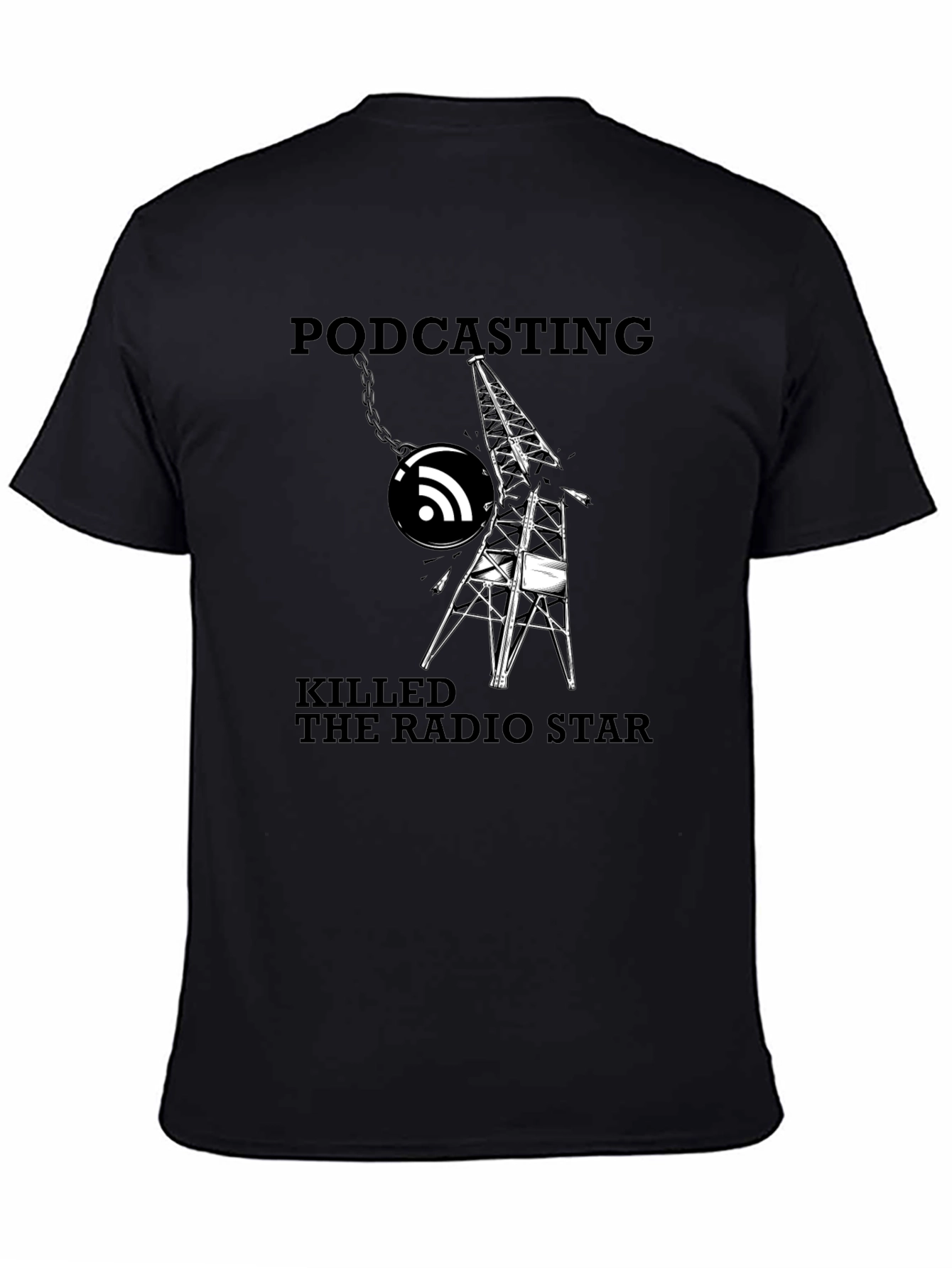 Podcasting Killed The Radio Star Graphic T-Shirt