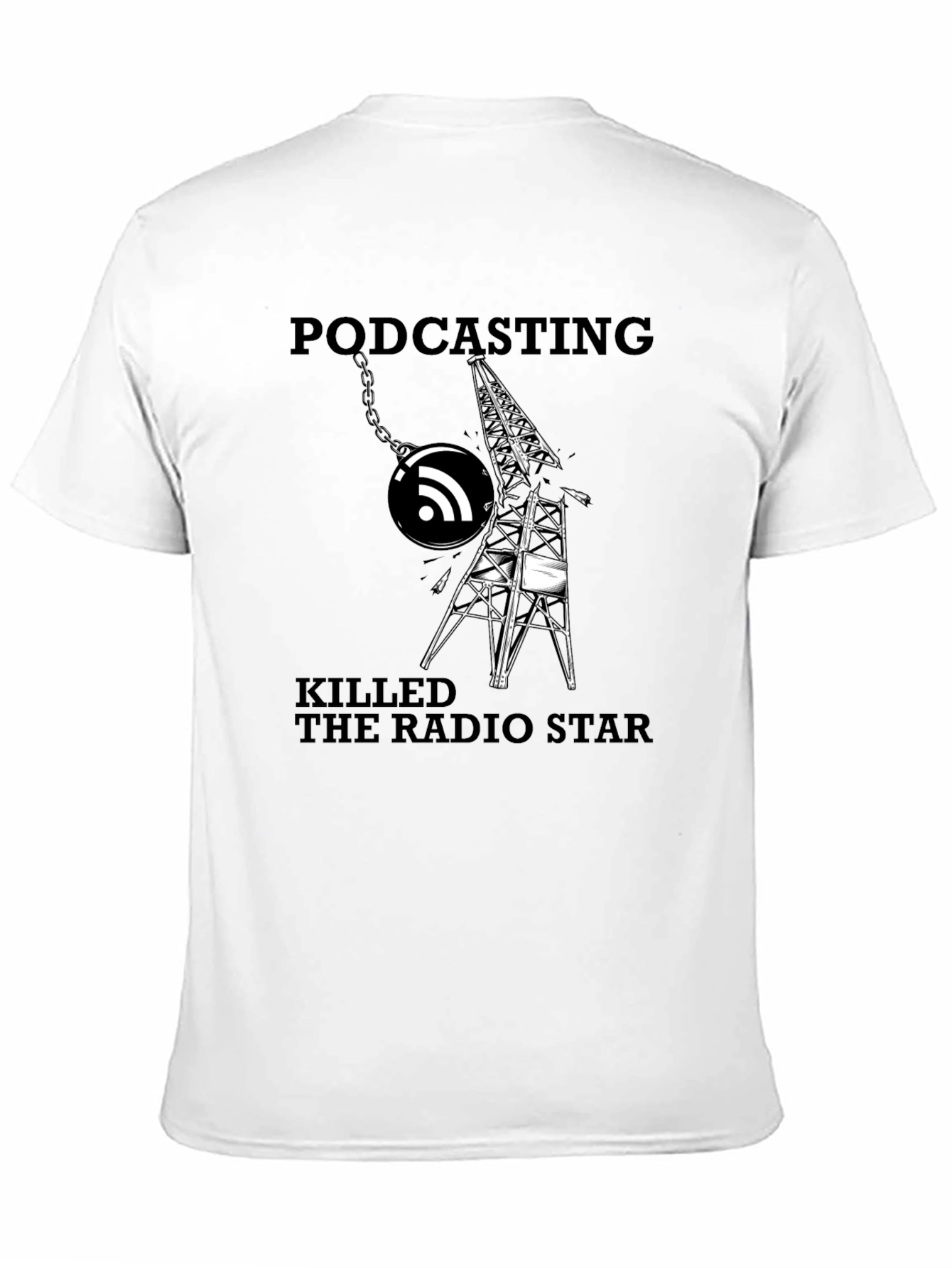 Podcasting Killed The Radio Star Graphic T-Shirt