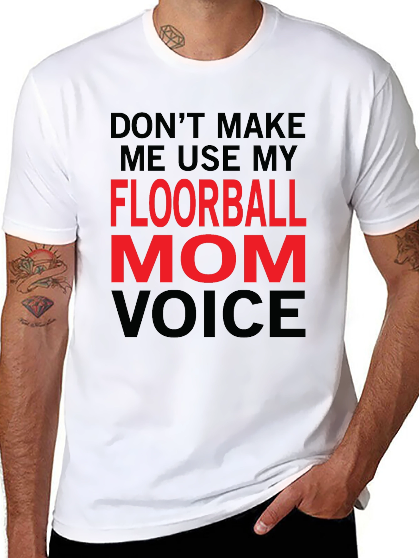 Floorball Mom Voice T-Shirt
