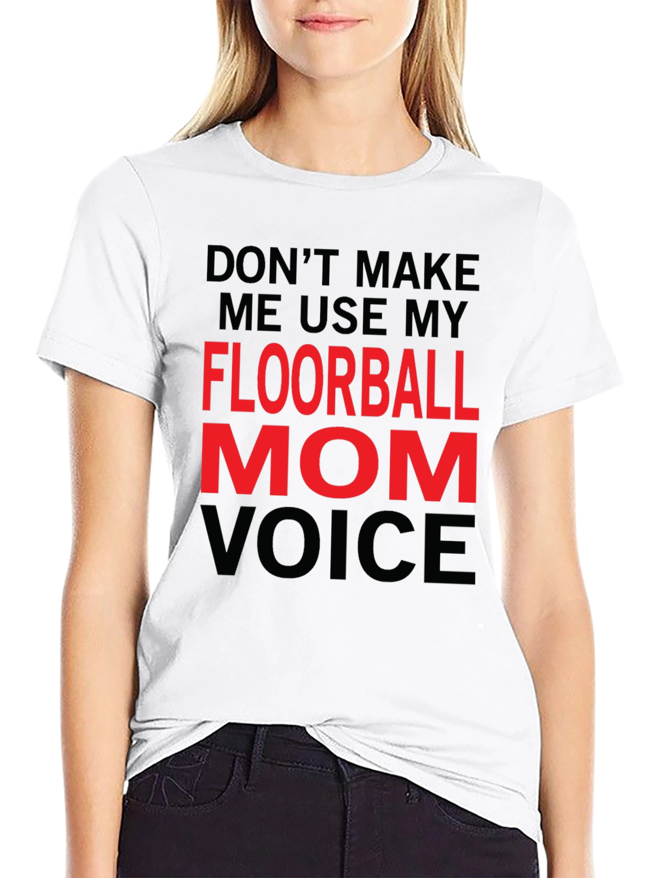 Floorball Mom Voice T-Shirt