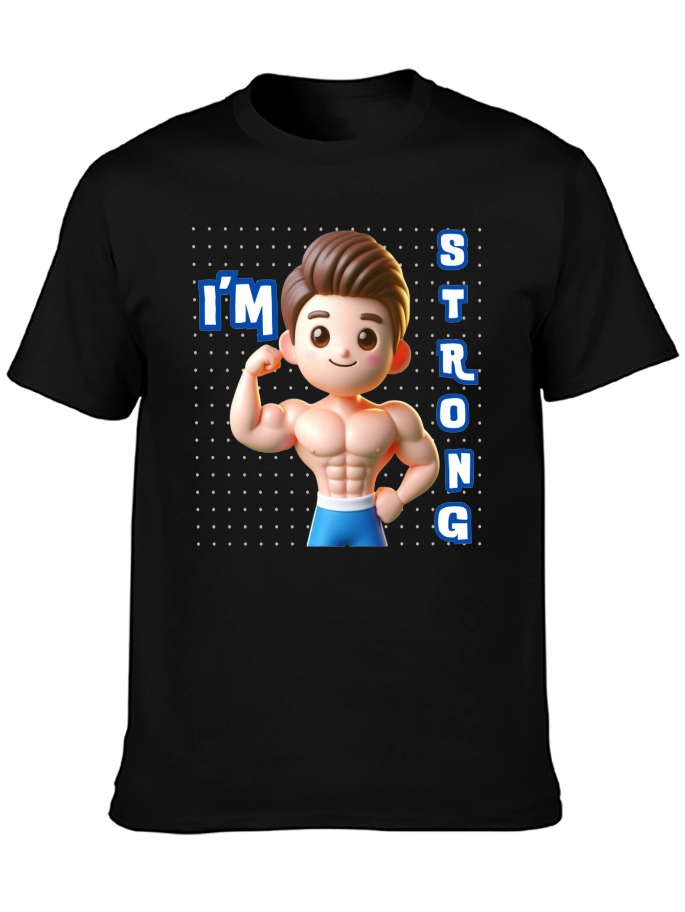 Cartoon Muscular Man T-Shirt