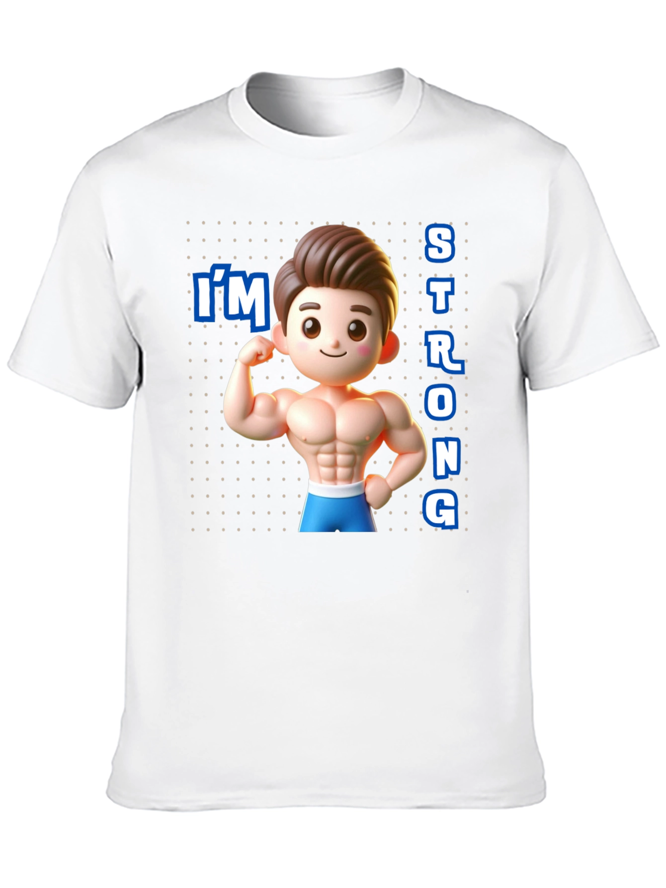 Cartoon Muscular Man T-Shirt