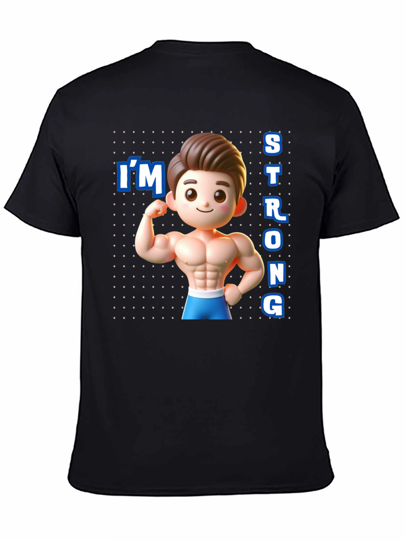 Cartoon Muscular Man T-Shirt