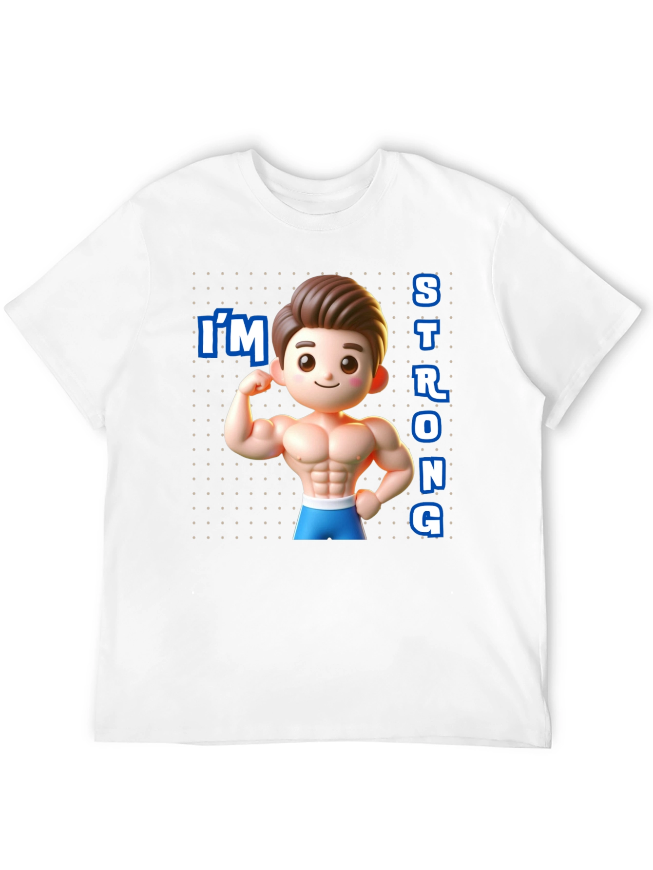 Cartoon Muscular Man T-Shirt