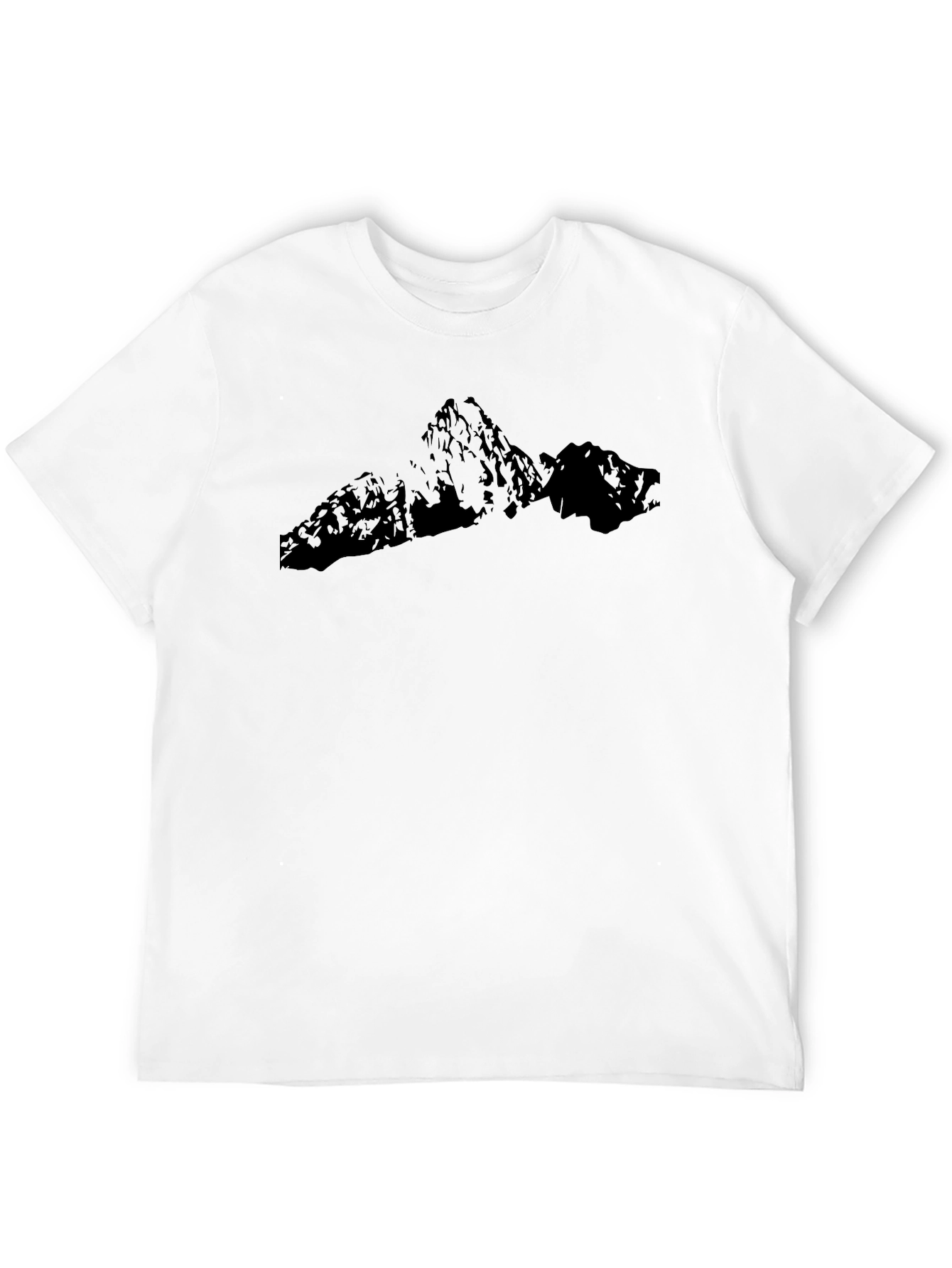 Mountain Silhouette Black T-Shirt