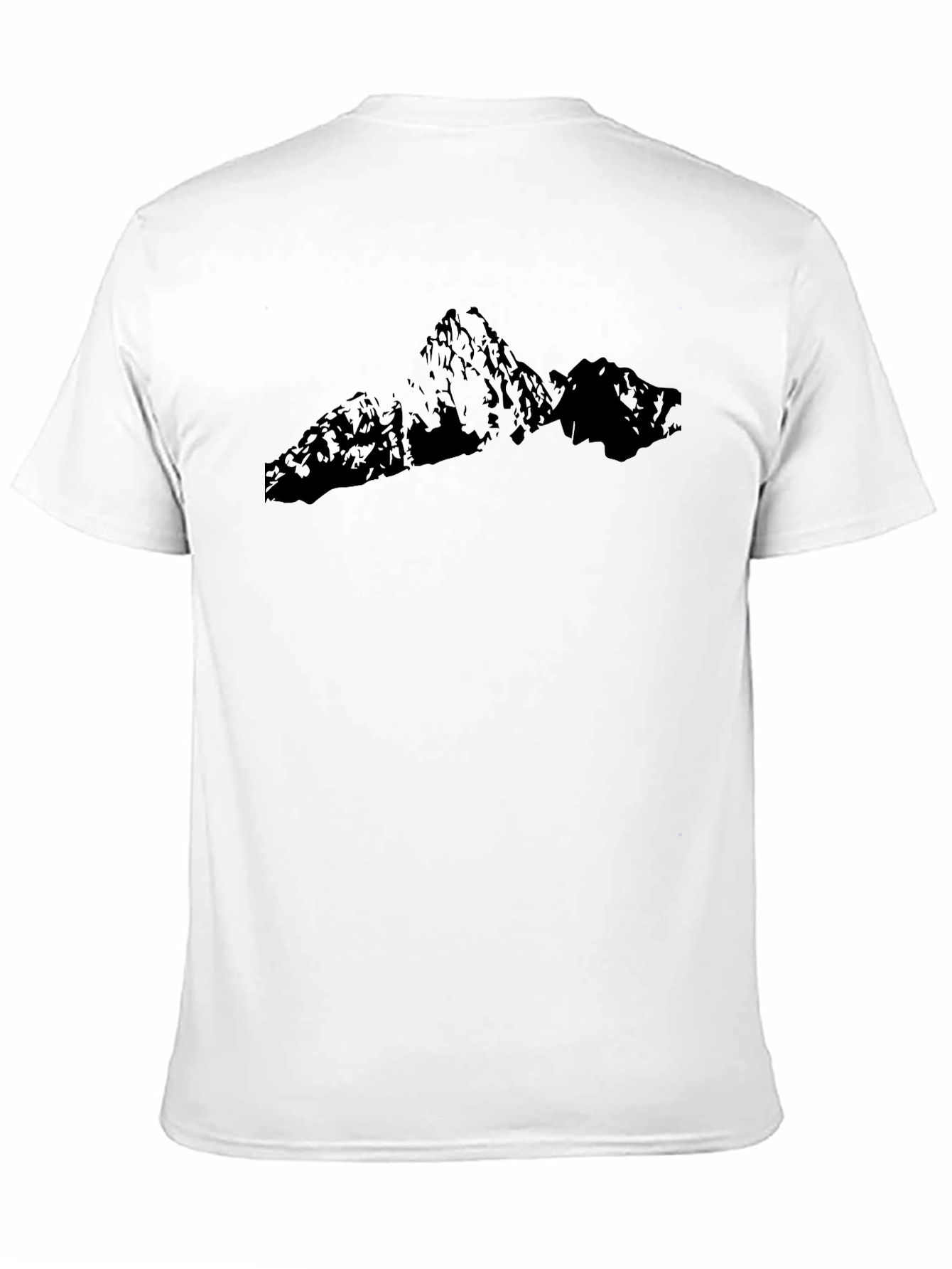 Mountain Silhouette Black T-Shirt
