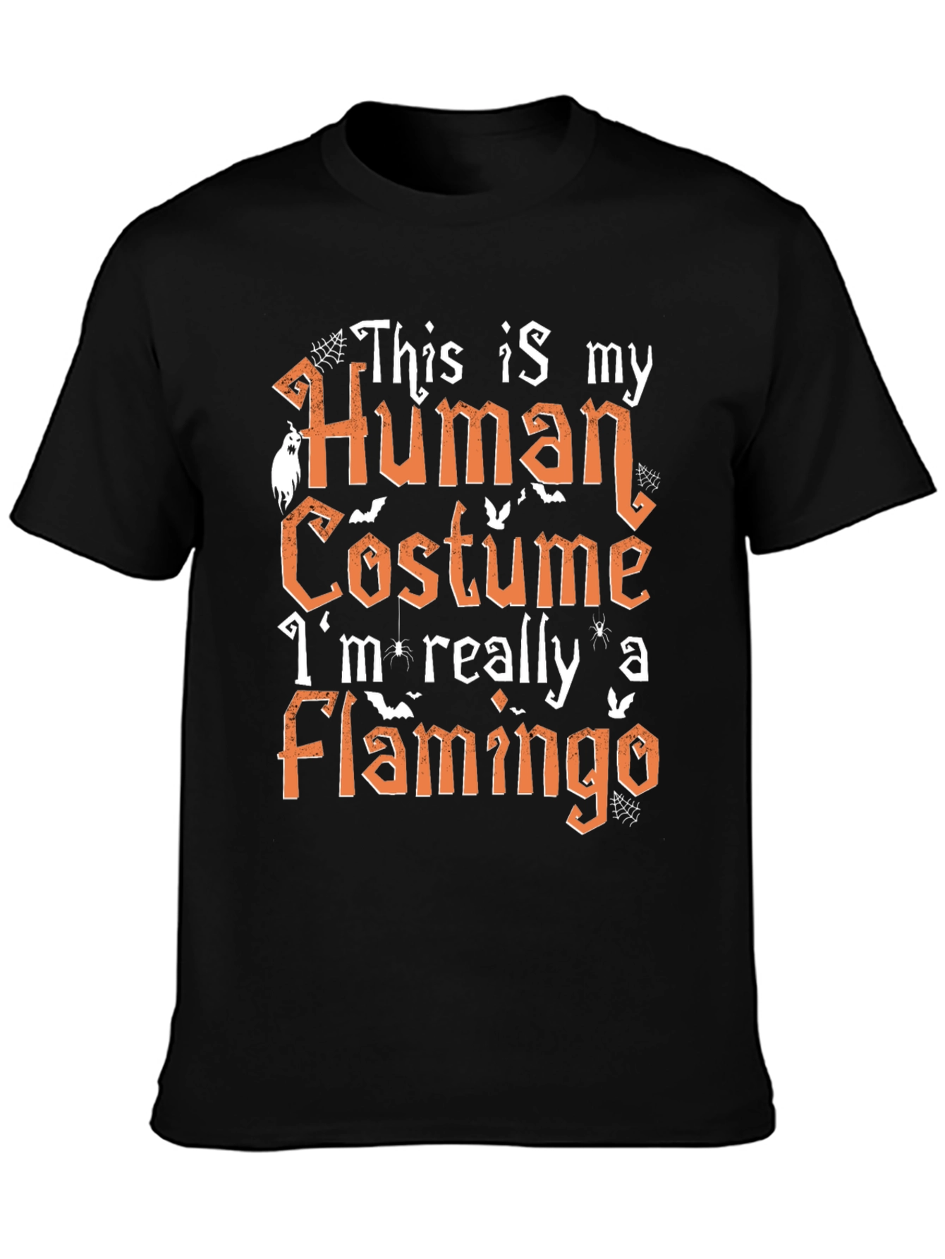 Halloween Flamingo Costume Graphic Tee