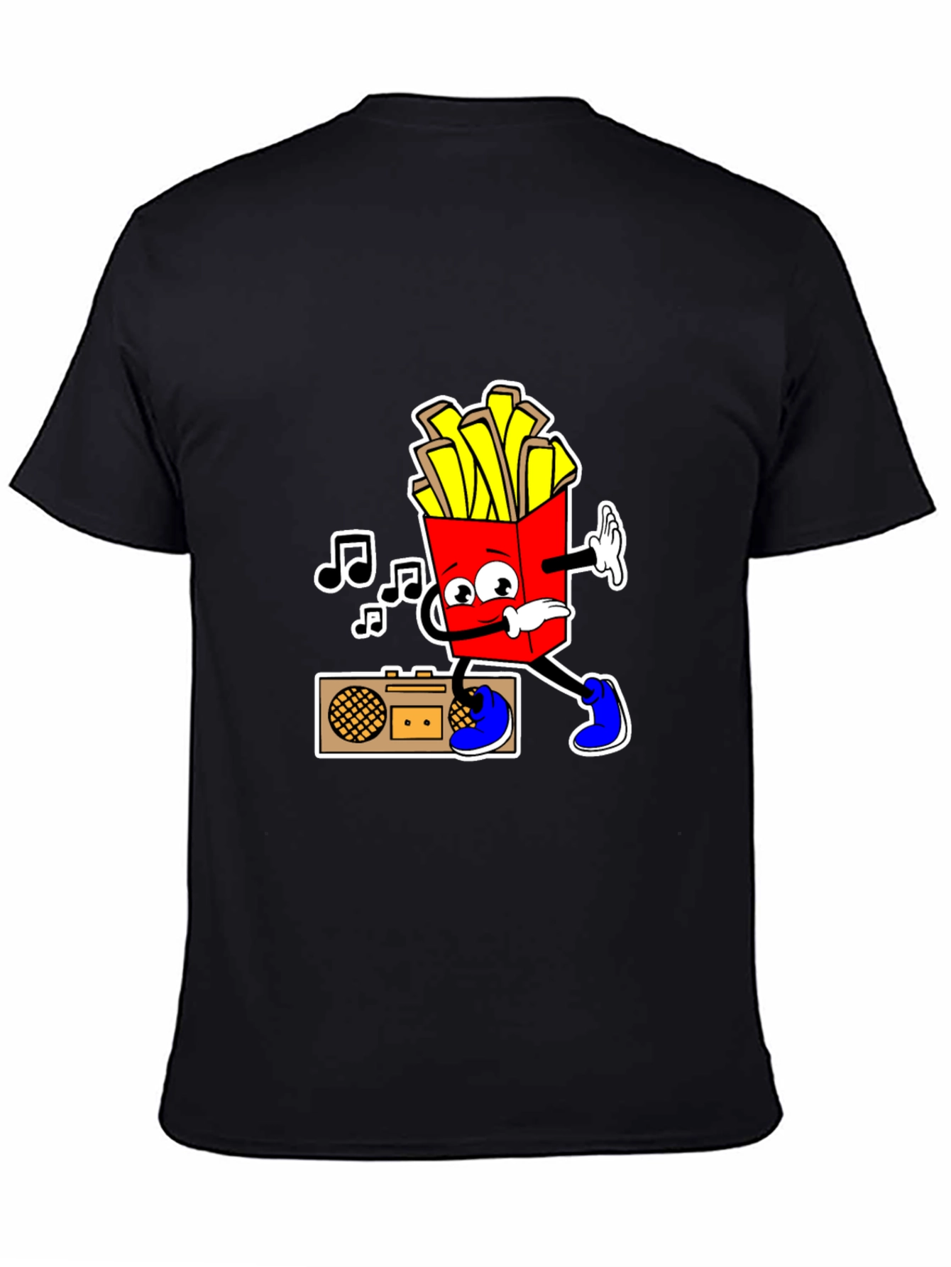 Cool Fries T-Shirt - Black Cotton Tee
