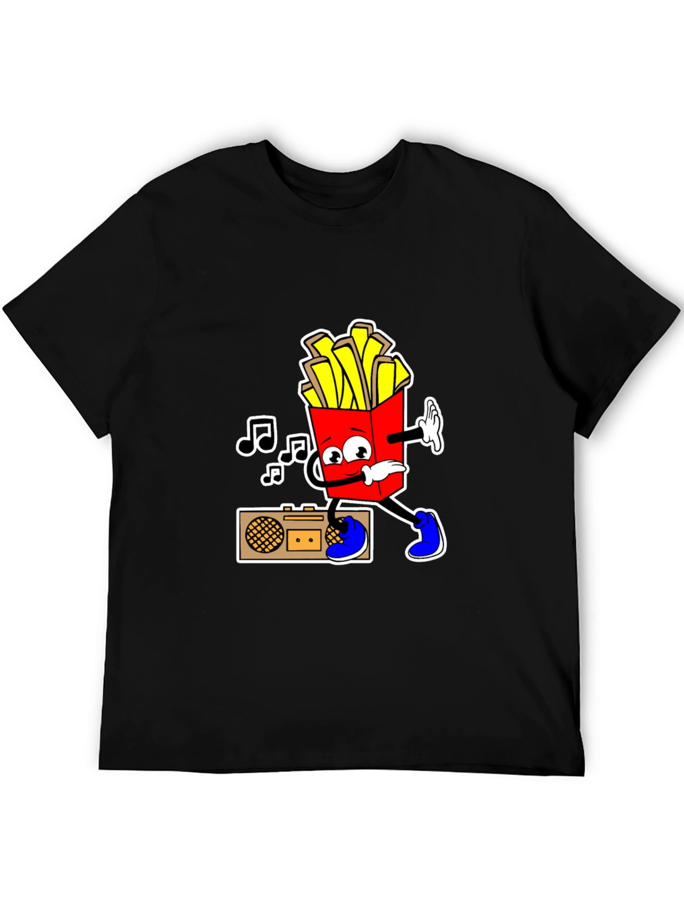 Cool Fries T-Shirt - Black Cotton Tee