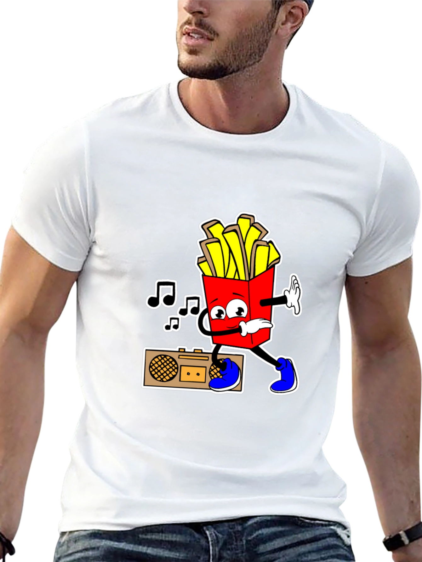 Cool Fries T-Shirt - Black Cotton Tee