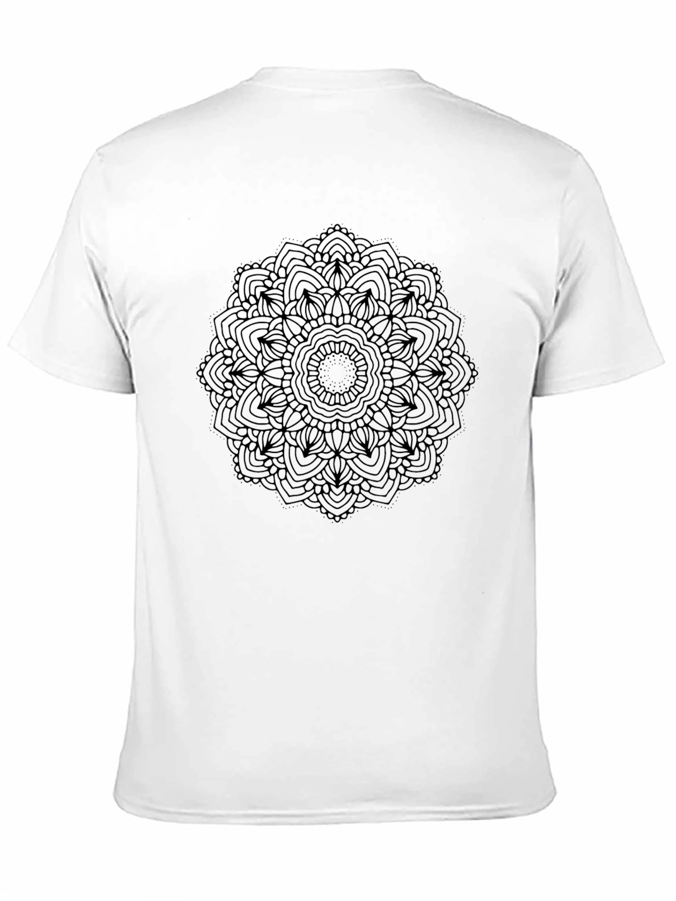 Black Mandala Graphic Tee - Mens Casual Style