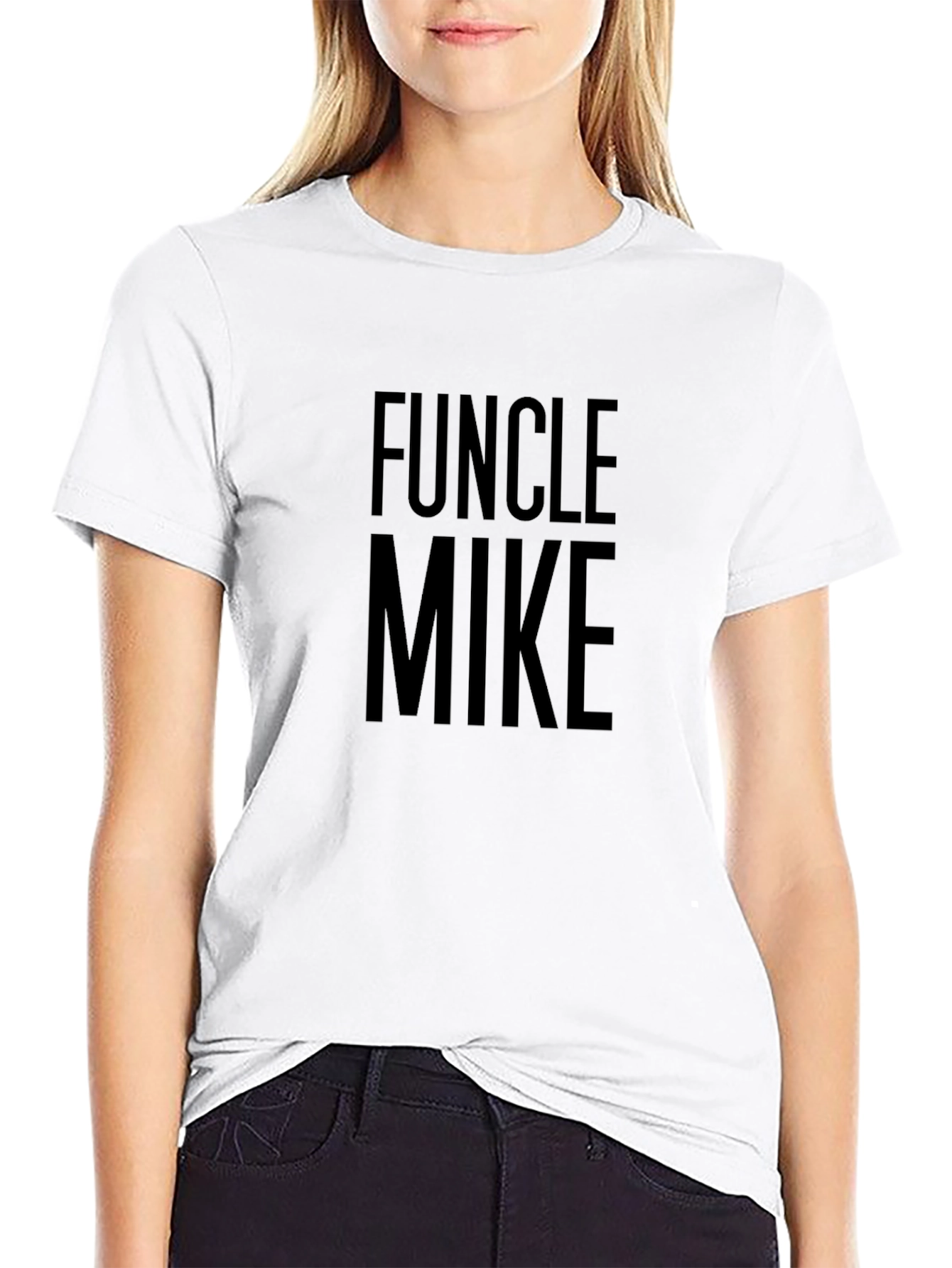 Funcle Mike Black Graphic T-Shirt
